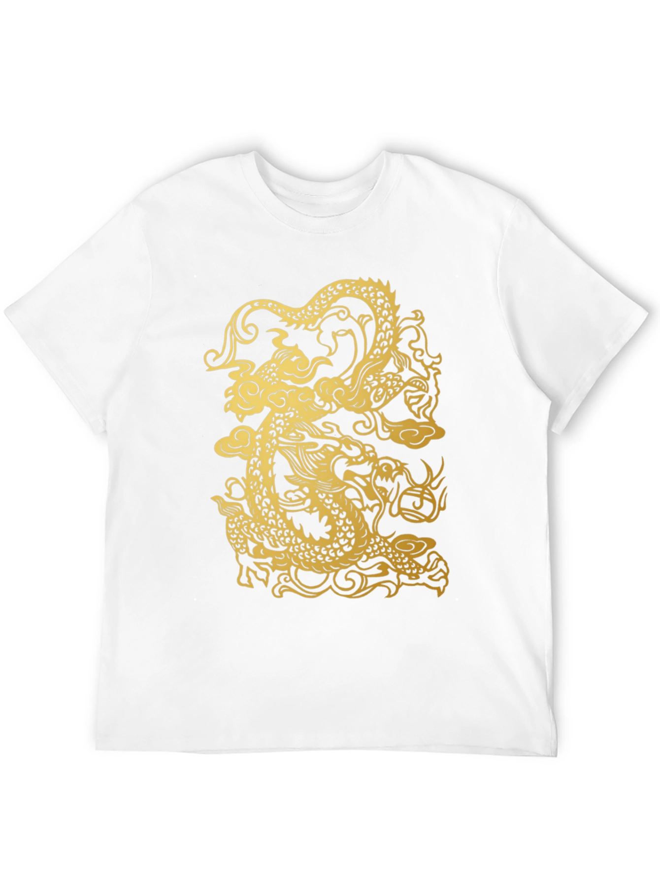 Dragon Graphic Print Black T-Shirt