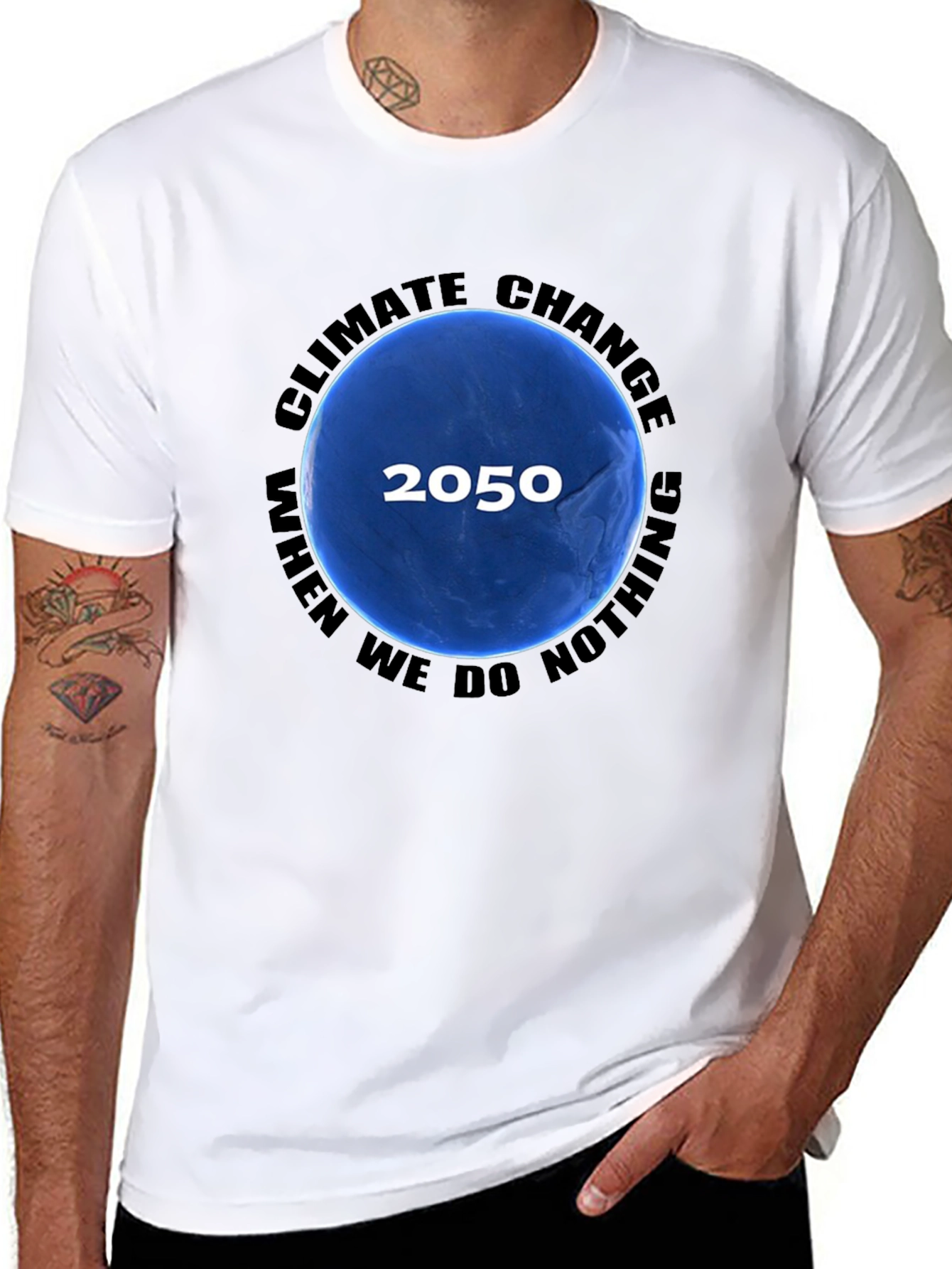 Climate Change 2050 Graphic T-Shirt - Black