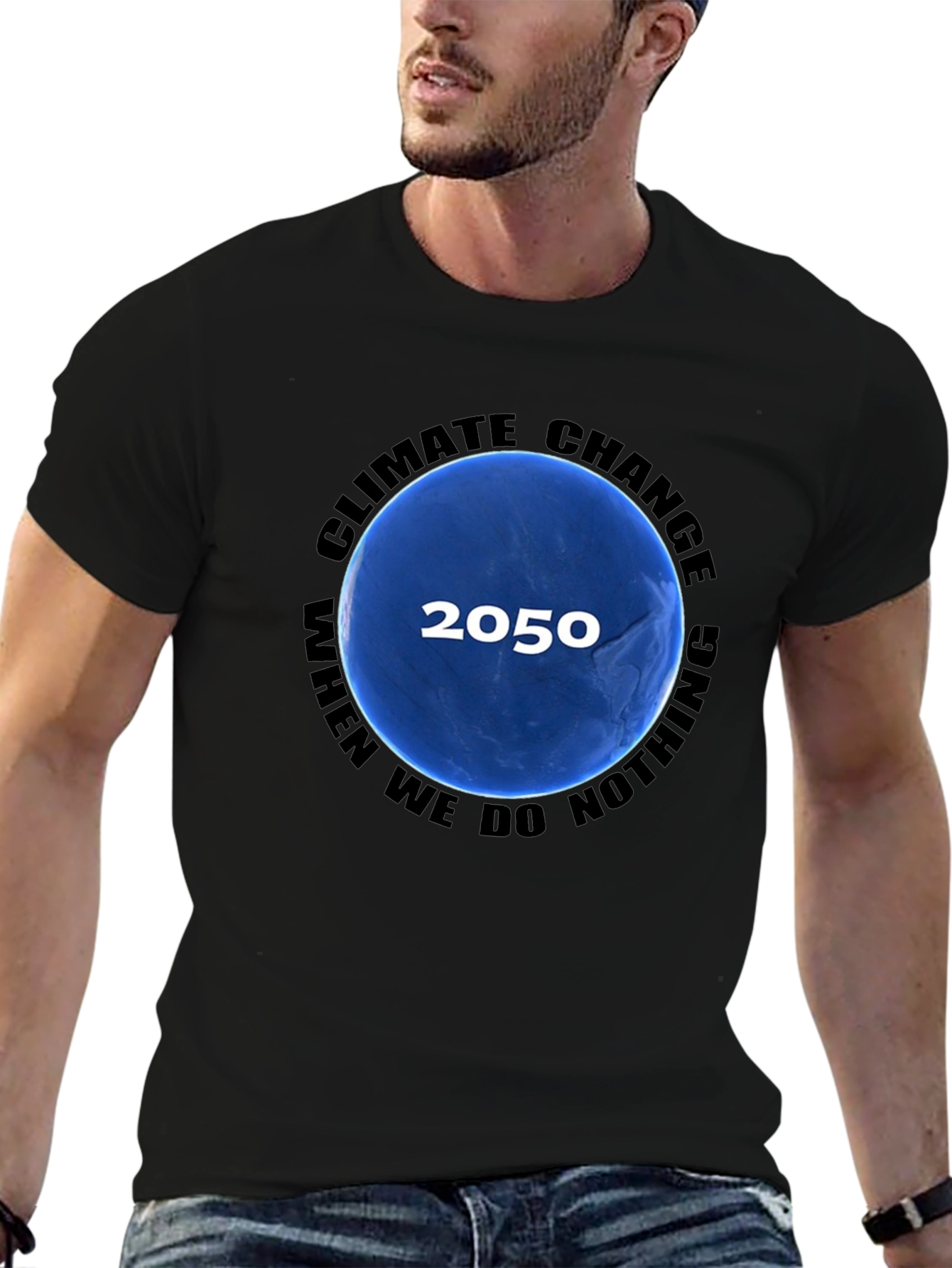 Climate Change 2050 Graphic T-Shirt - Black