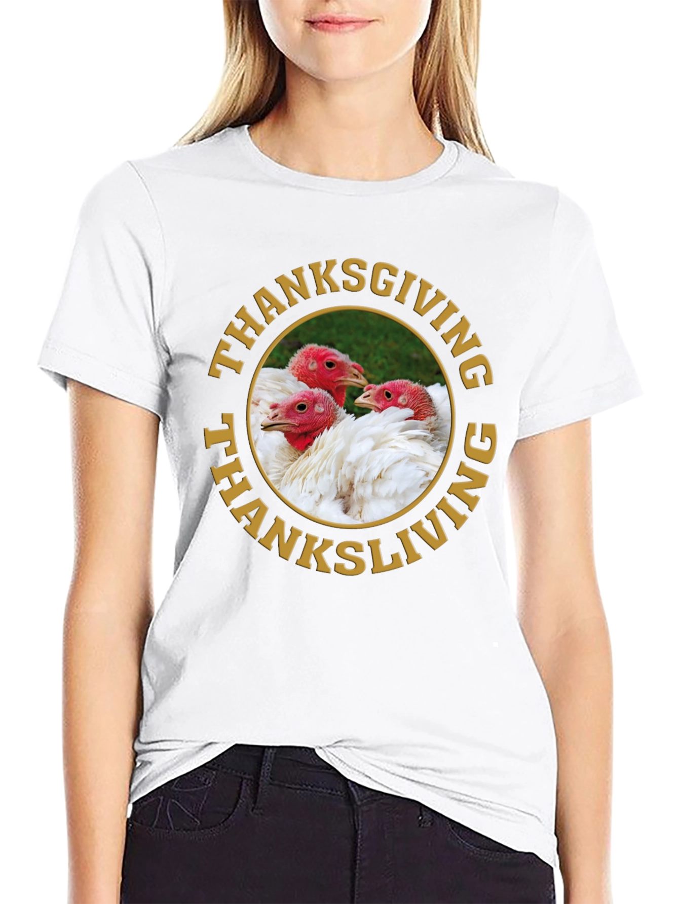 Thanksgiving Turkey Graphic T-Shirt