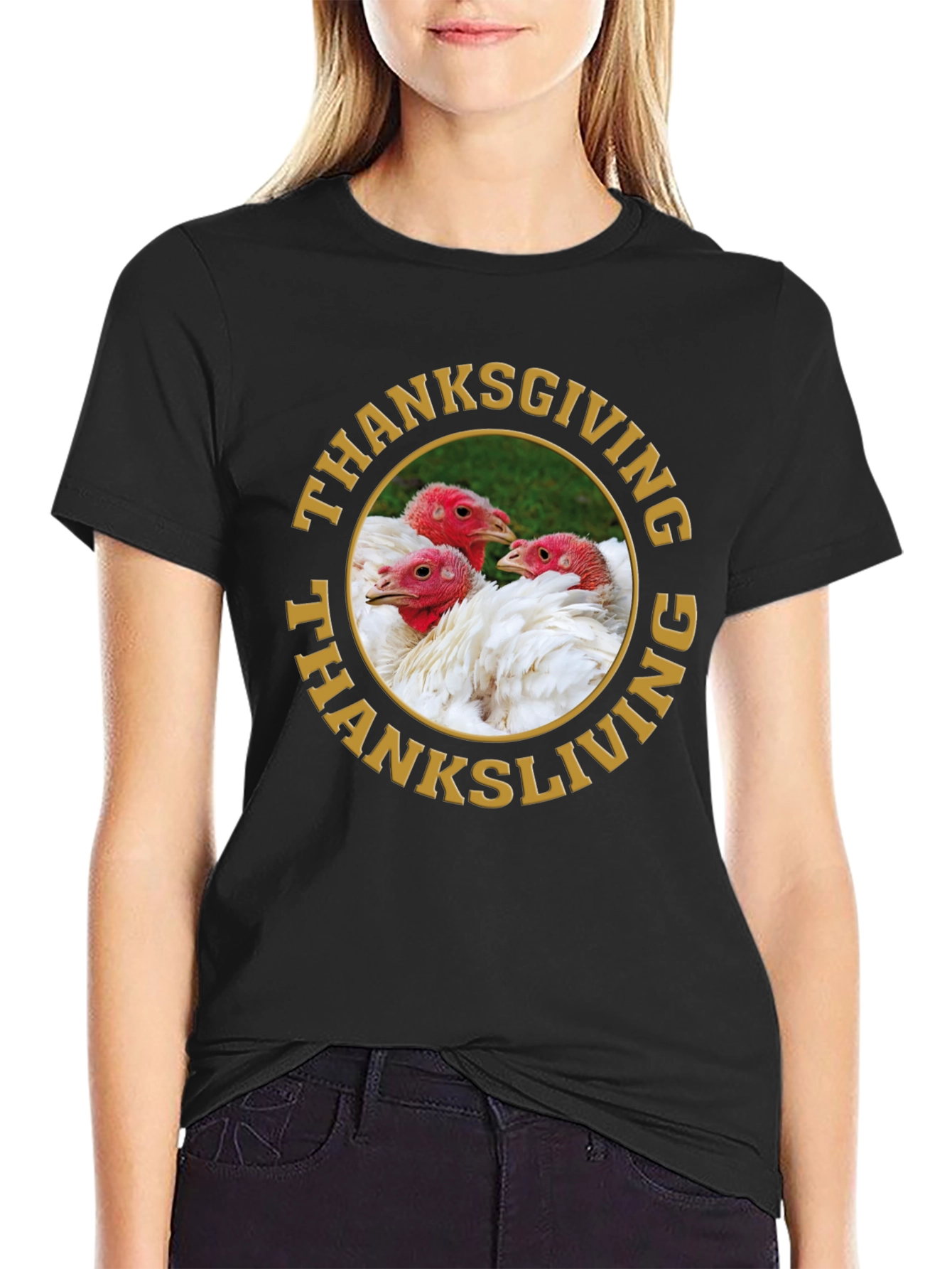 Thanksgiving Turkey Graphic T-Shirt