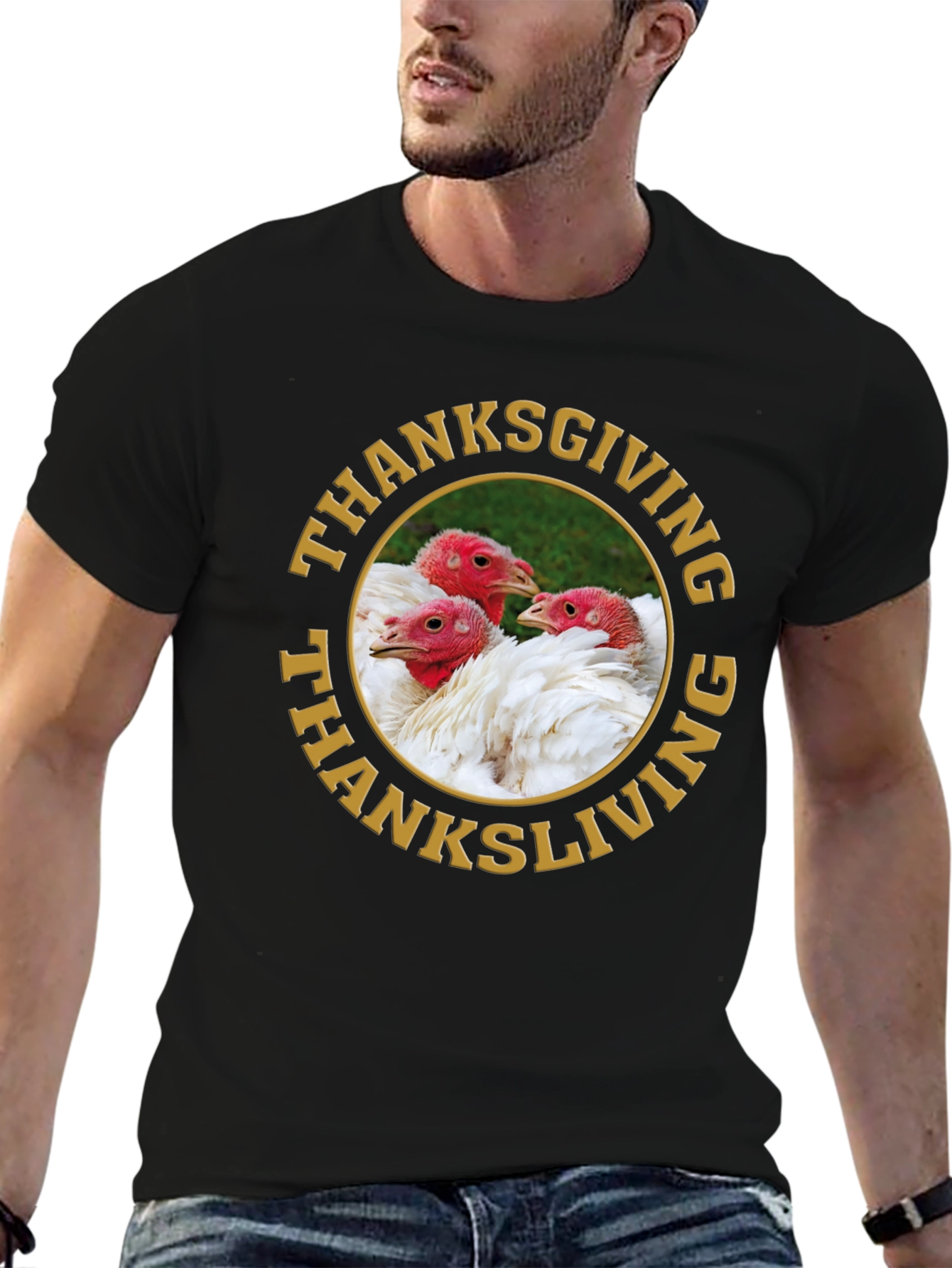 Thanksgiving Turkey Graphic T-Shirt