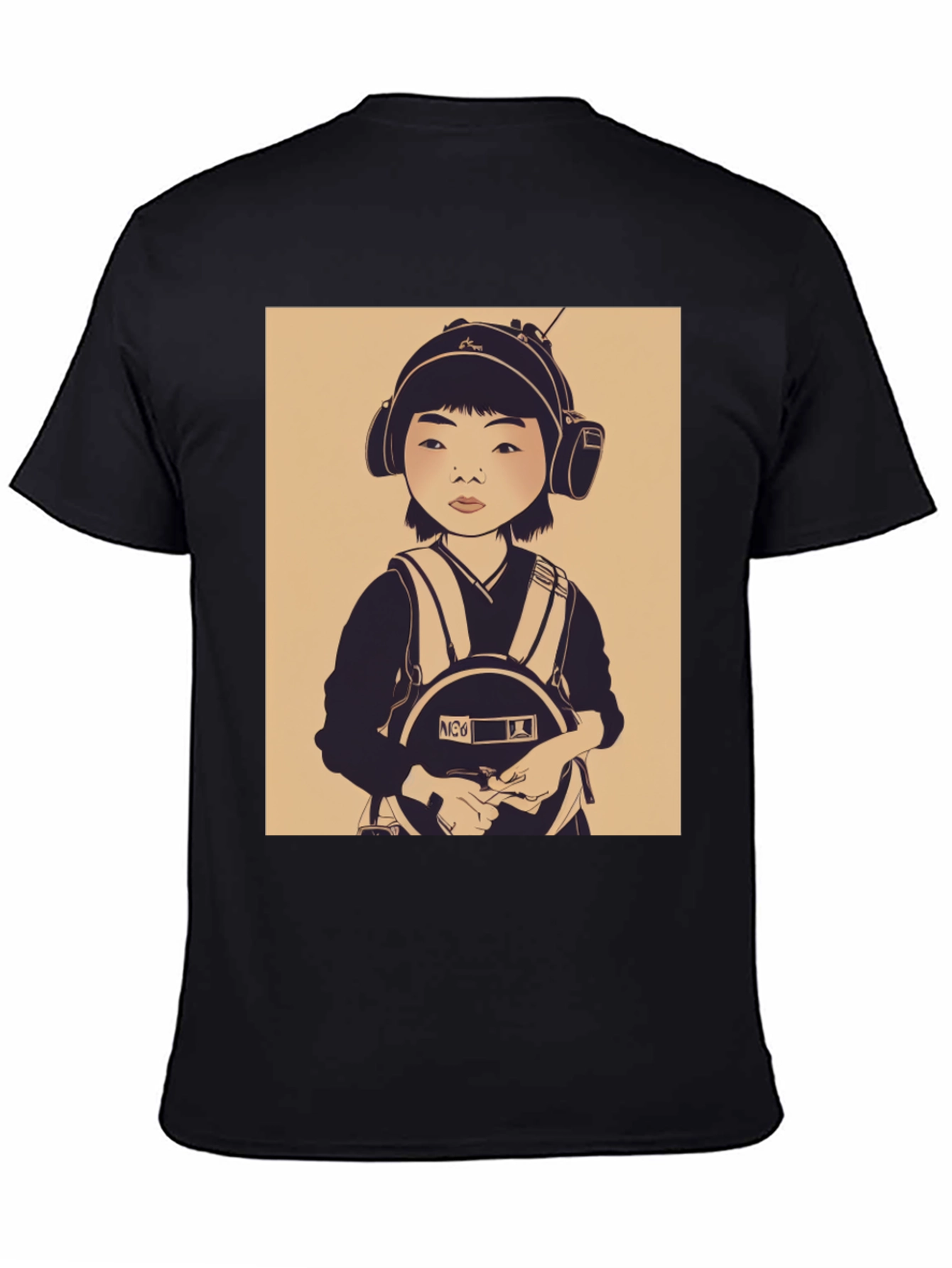 Graphic Tee: Retro Kid Pilot Print