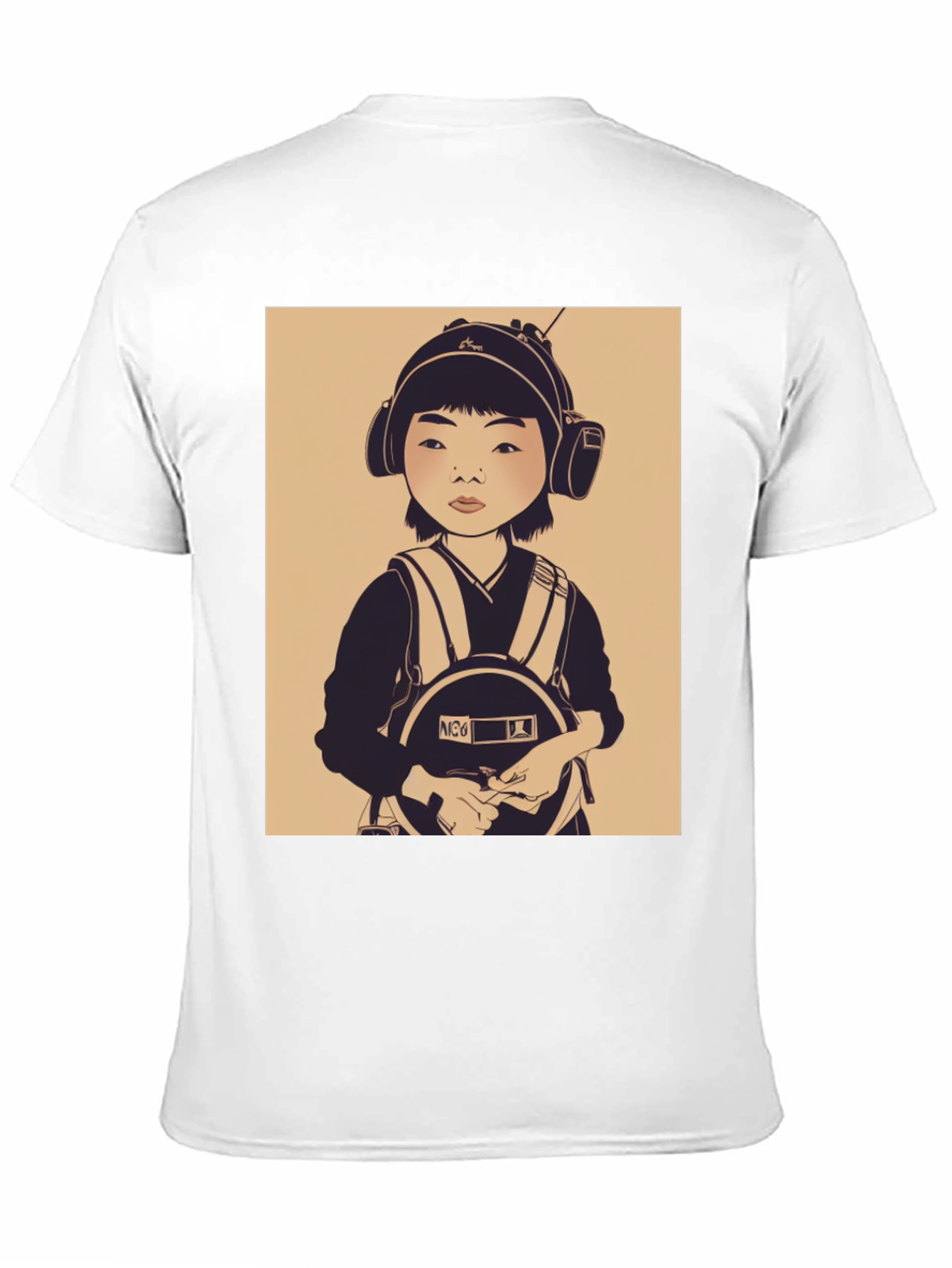 Graphic Tee: Retro Kid Pilot Print