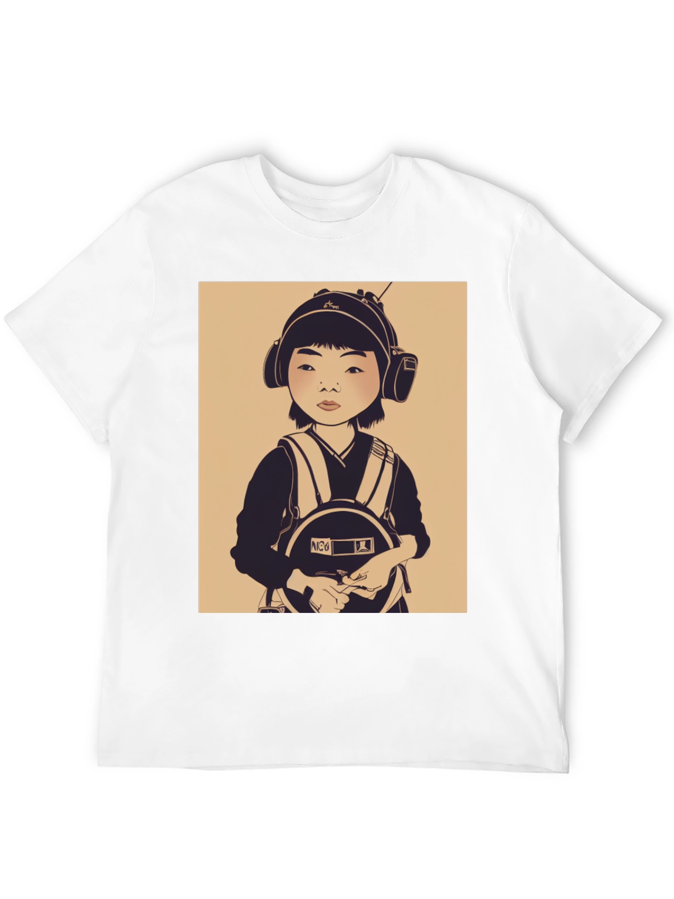Graphic Tee: Retro Kid Pilot Print