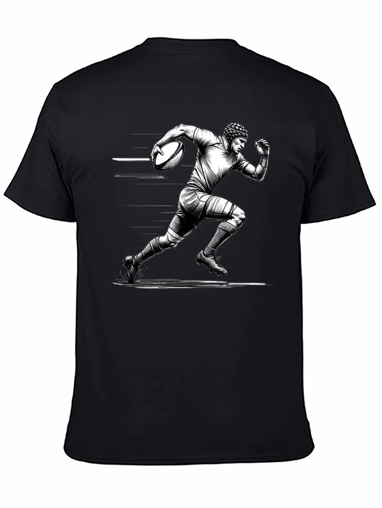 Rugby Player Graphic T-Shirt