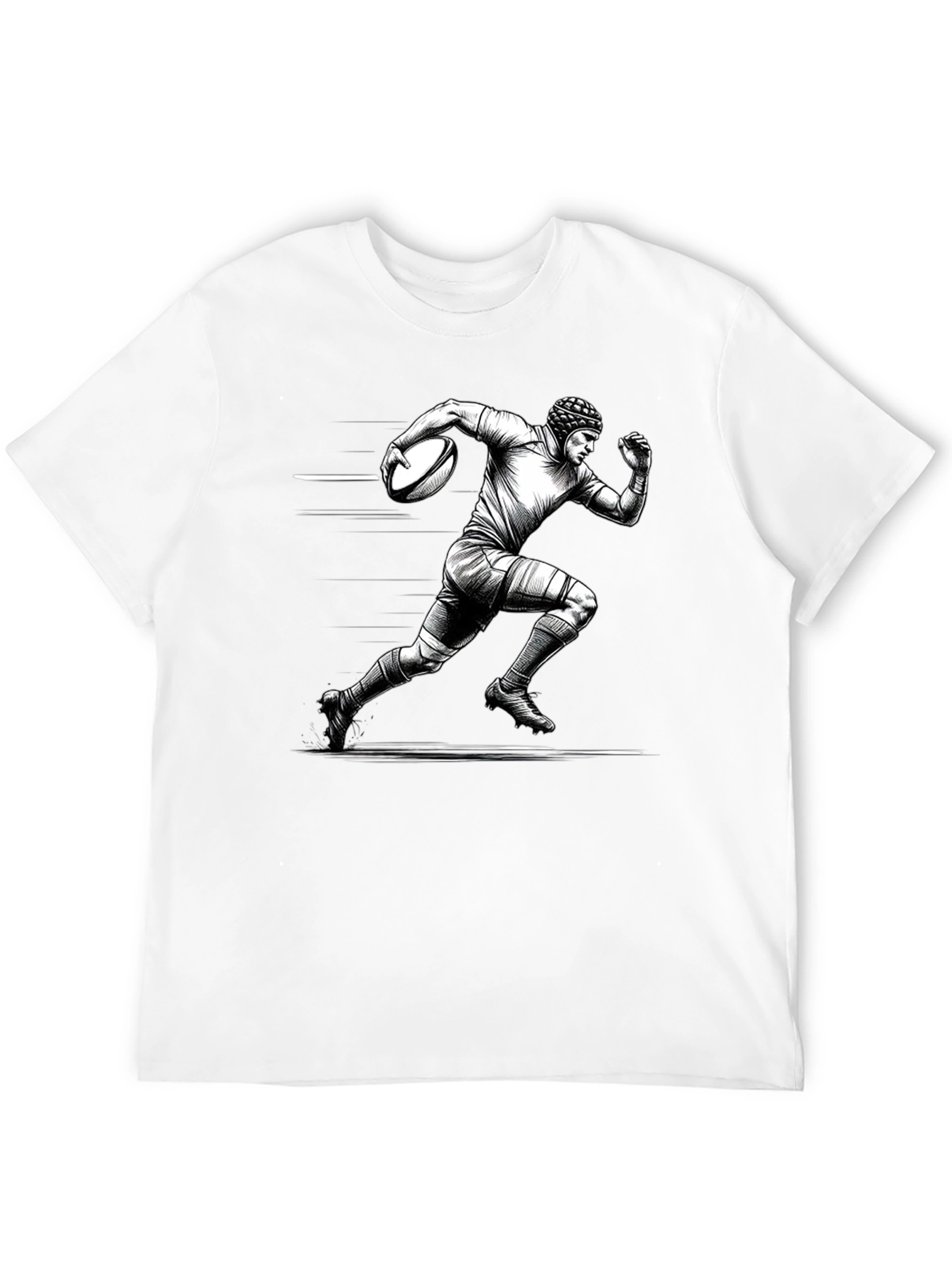 Rugby Player Graphic T-Shirt