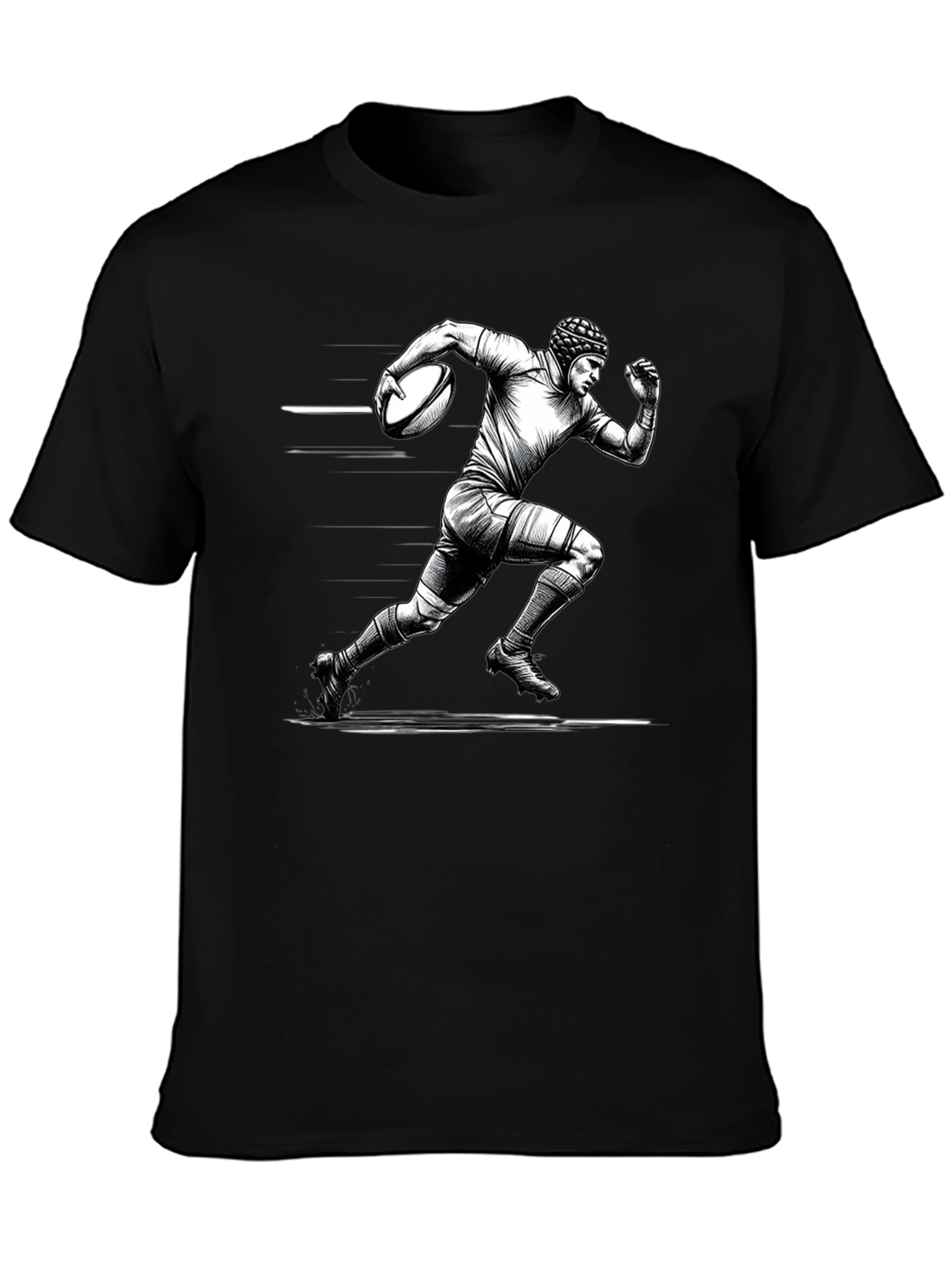 Rugby Player Graphic T-Shirt