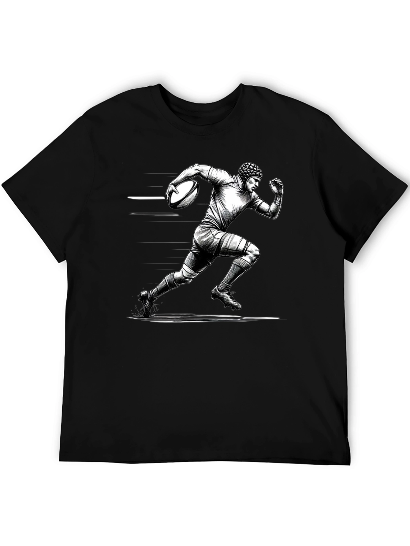 Rugby Player Graphic T-Shirt
