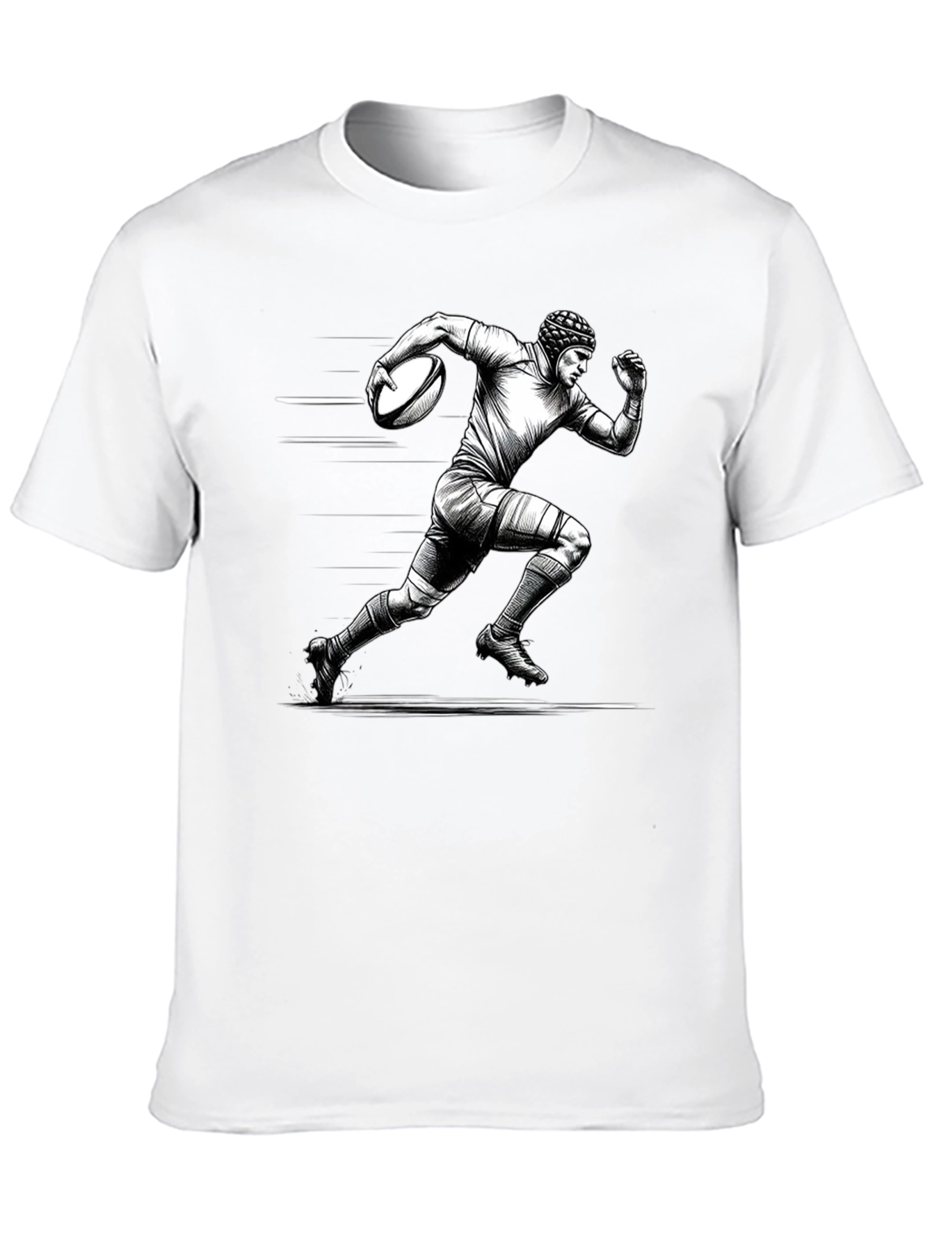 Rugby Player Graphic T-Shirt
