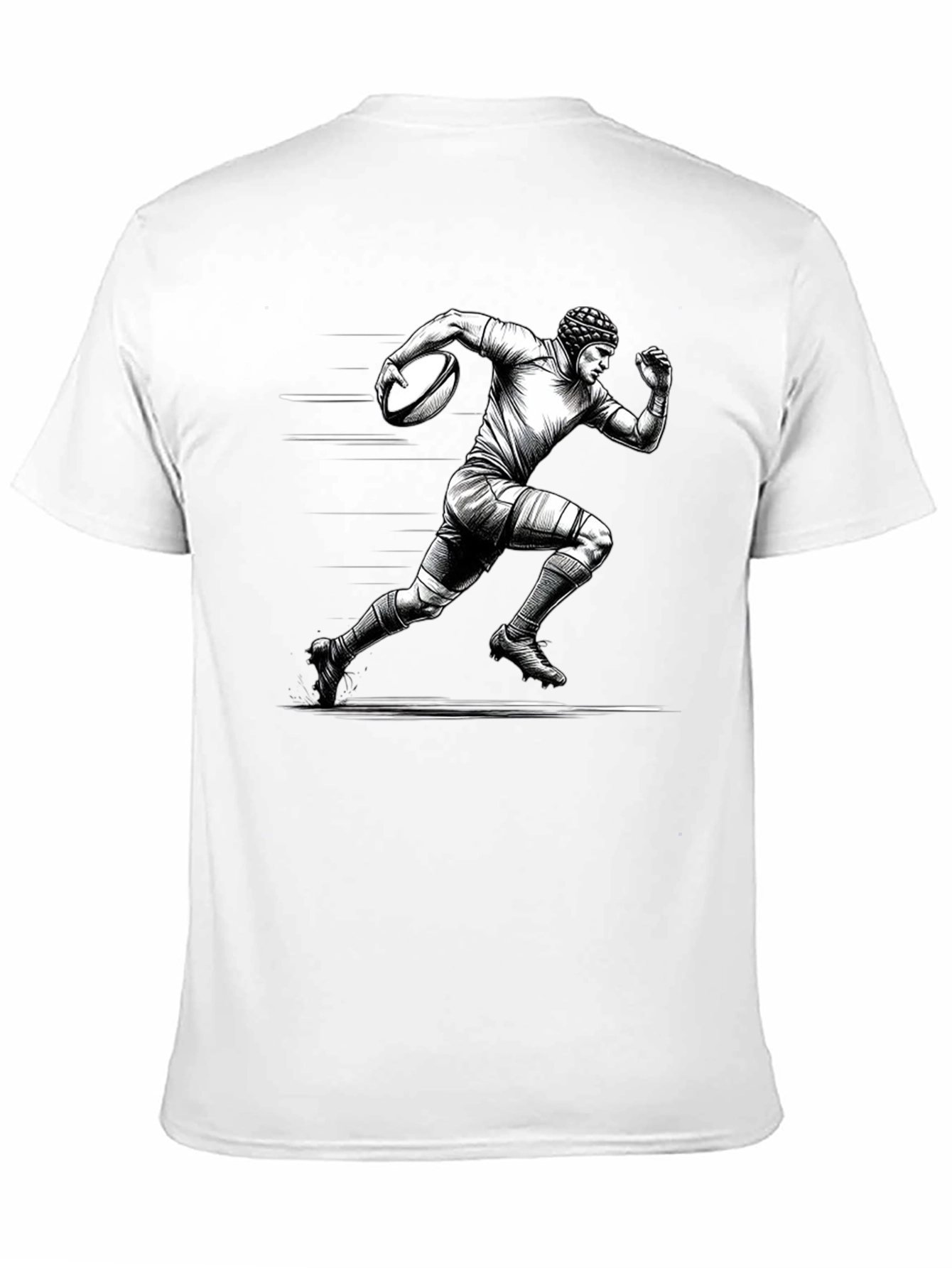 Rugby Player Graphic T-Shirt