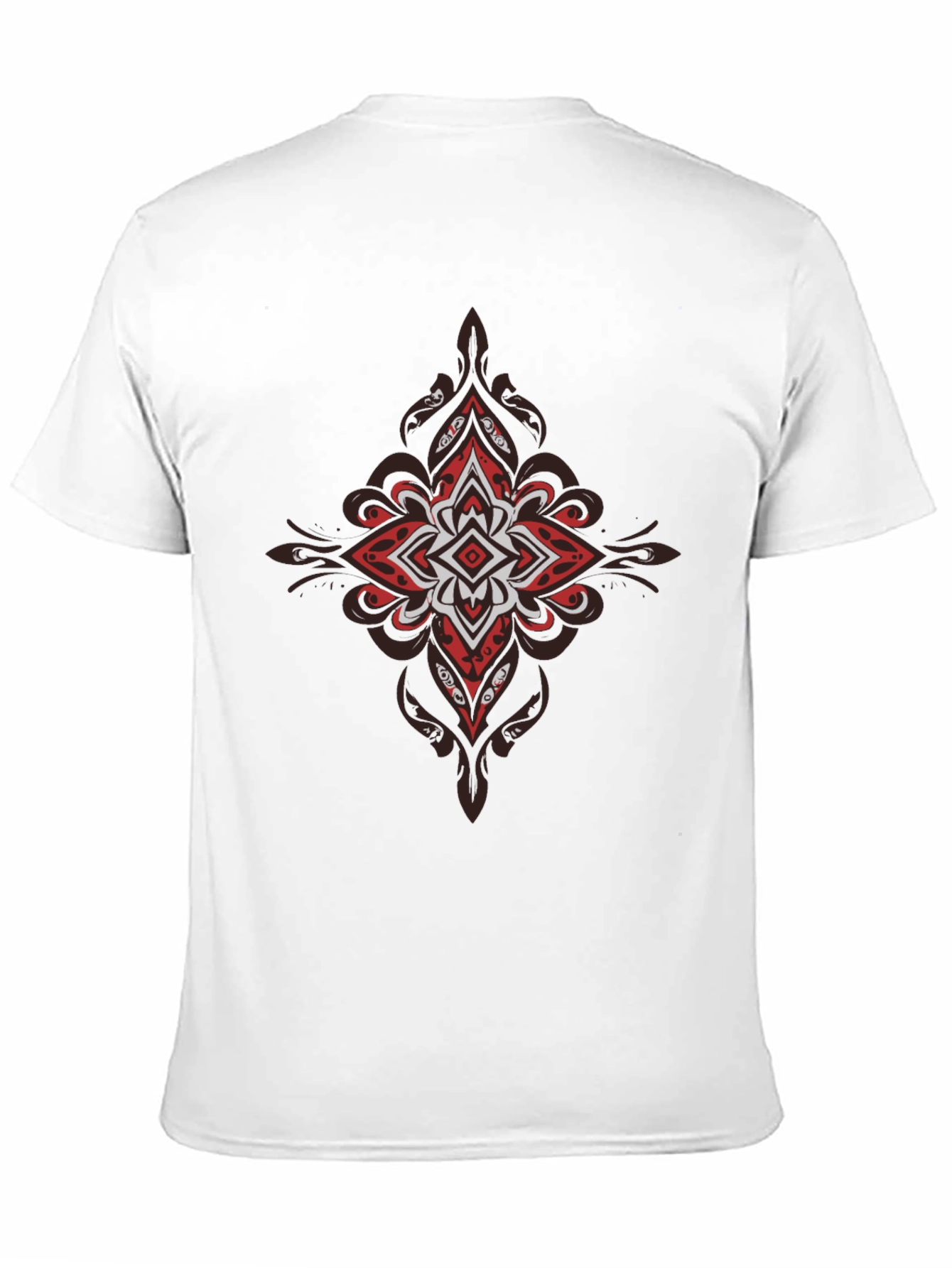Abstract Mandala Black Tee