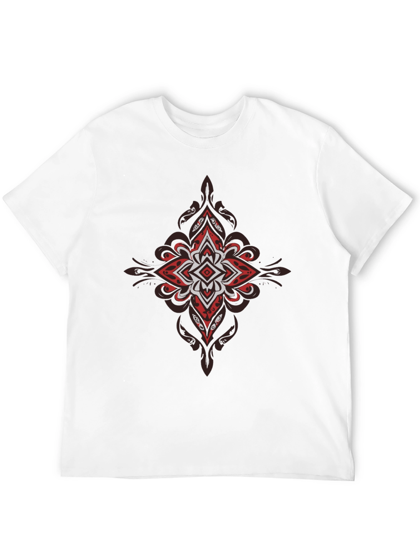 Abstract Mandala Black Tee