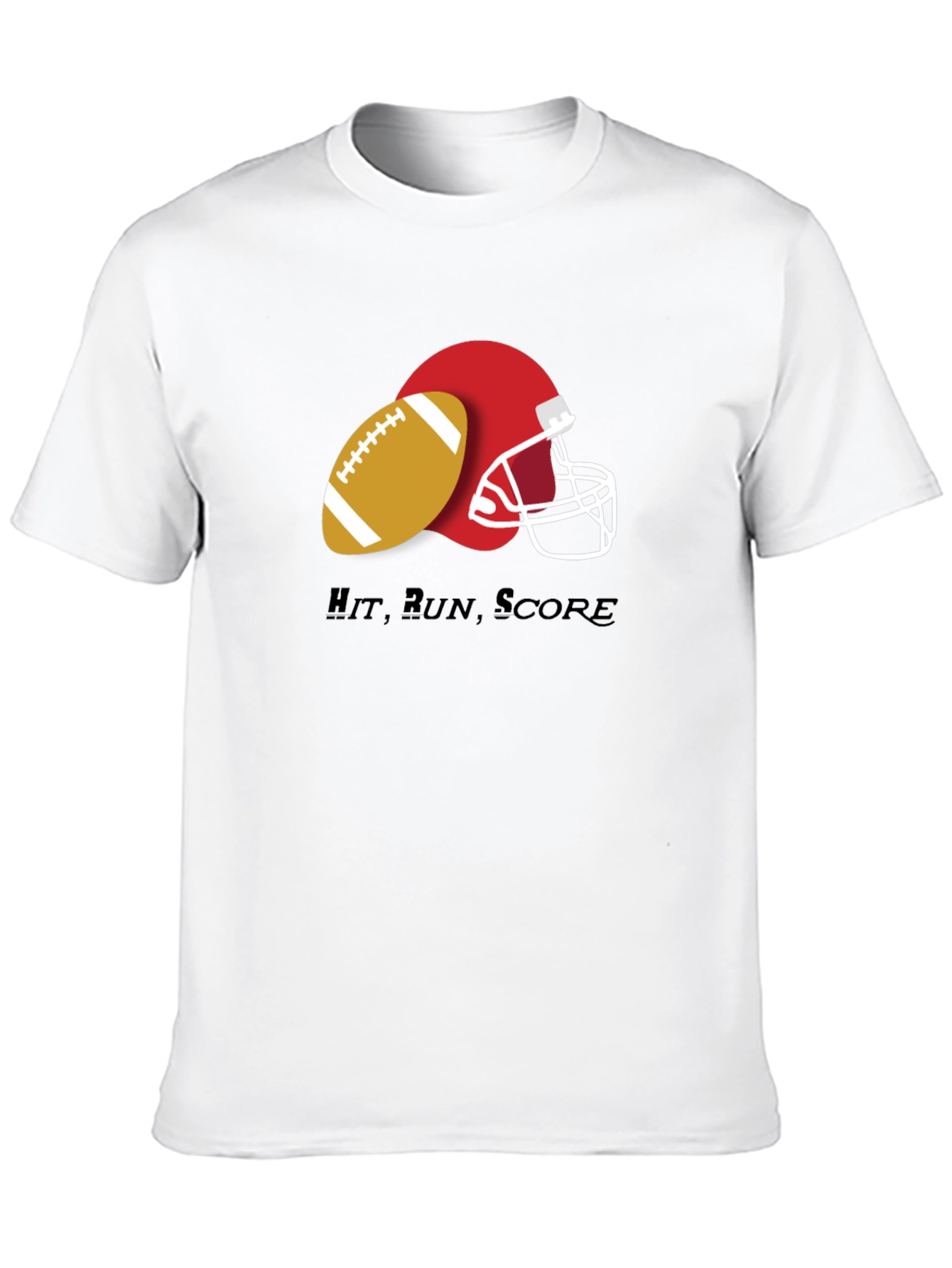 Hit Run Score Football T-Shirt