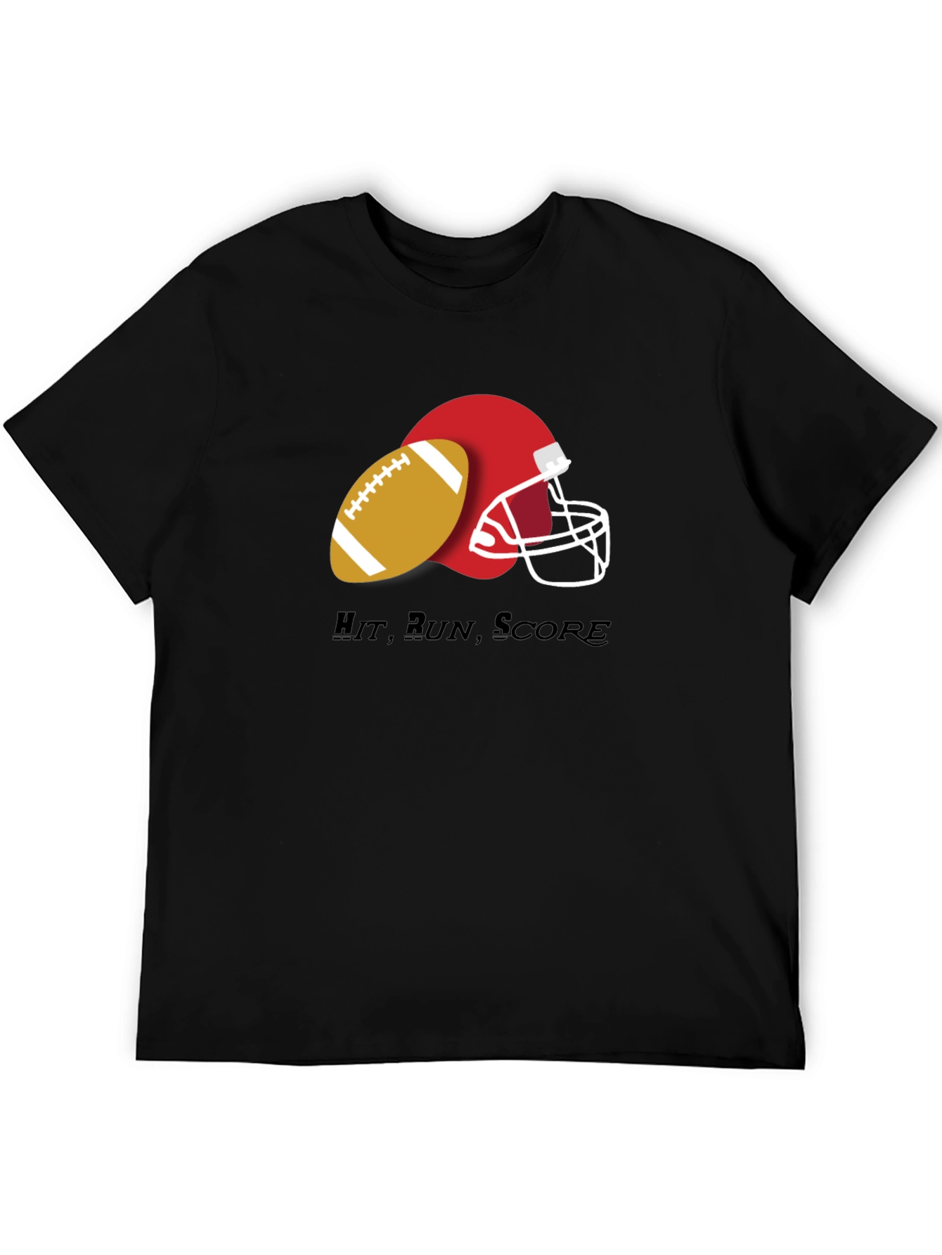 Hit Run Score Football T-Shirt