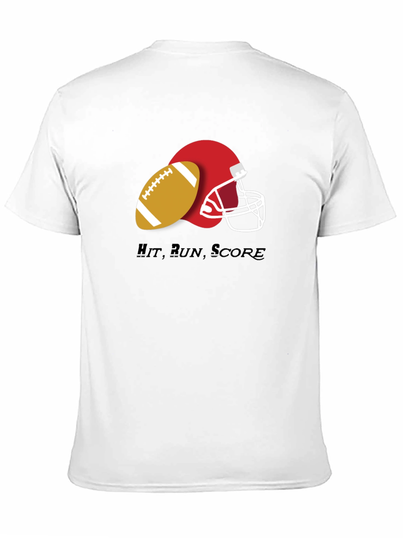 Hit Run Score Football T-Shirt