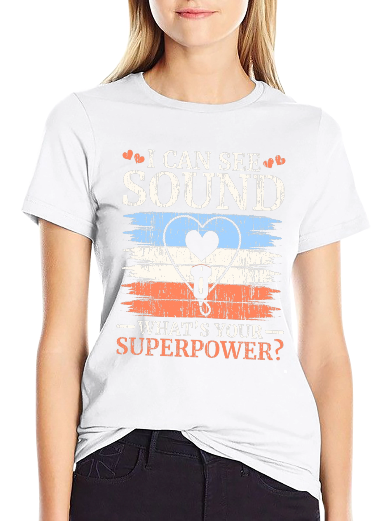 I Can See Sound Superpower Graphic Tee