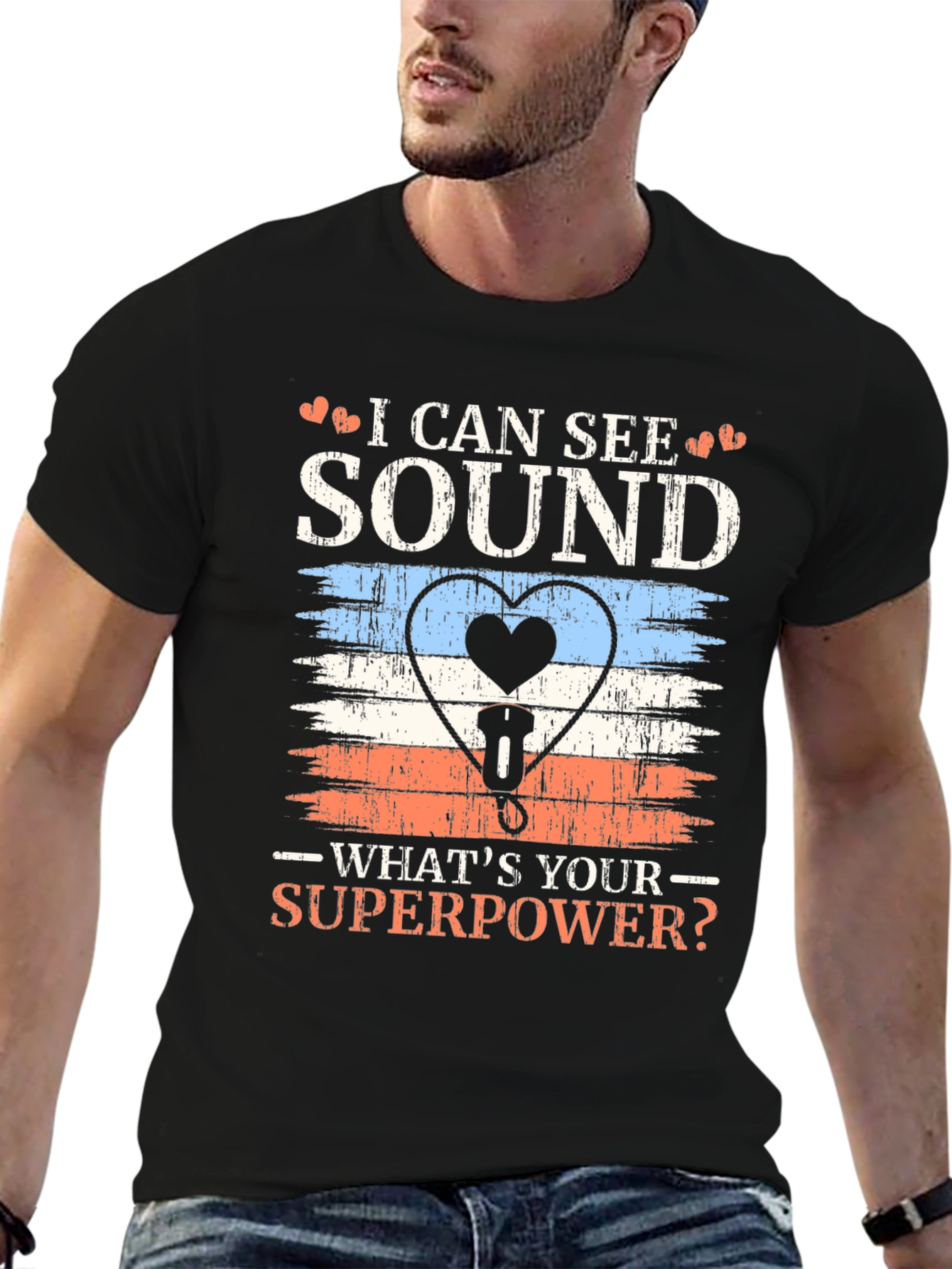 I Can See Sound Superpower Graphic Tee