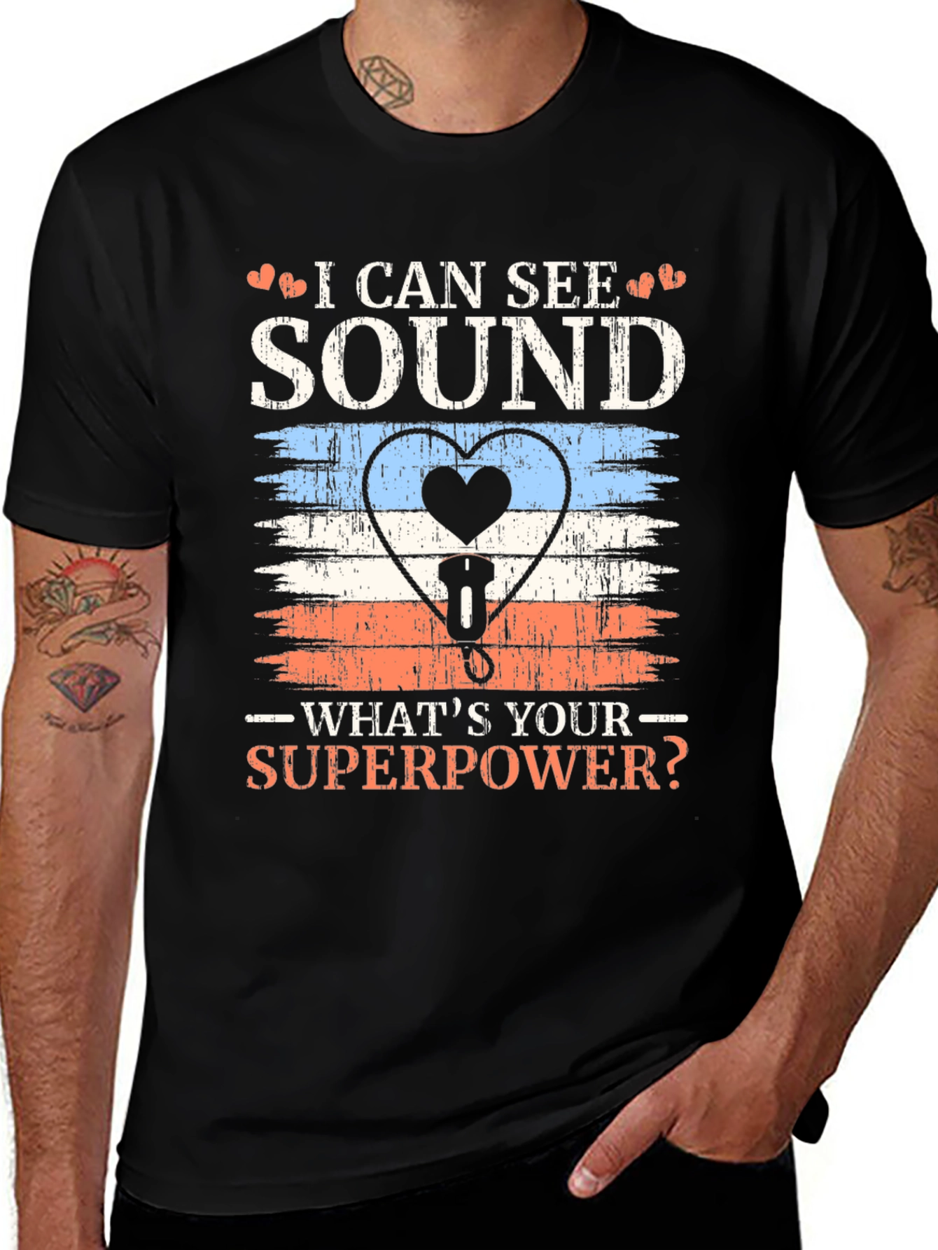 I Can See Sound Superpower Graphic Tee