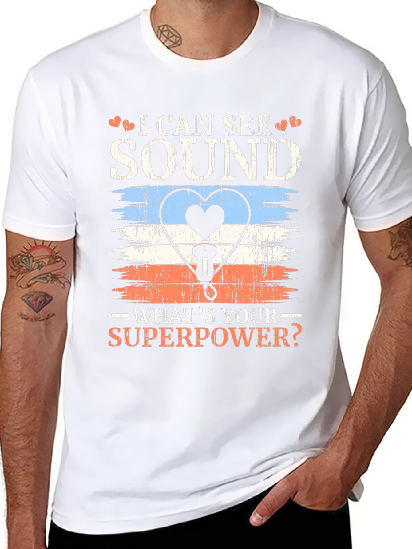 I Can See Sound Superpower Graphic Tee