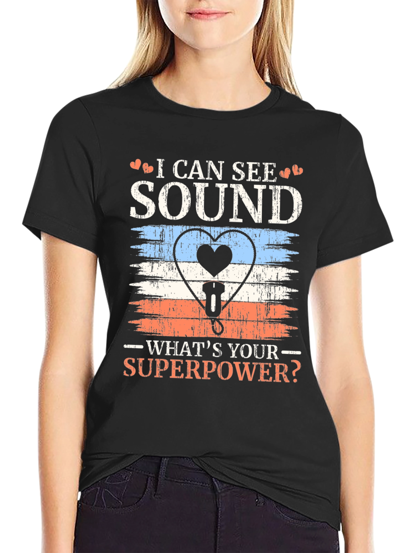 I Can See Sound Superpower Graphic Tee