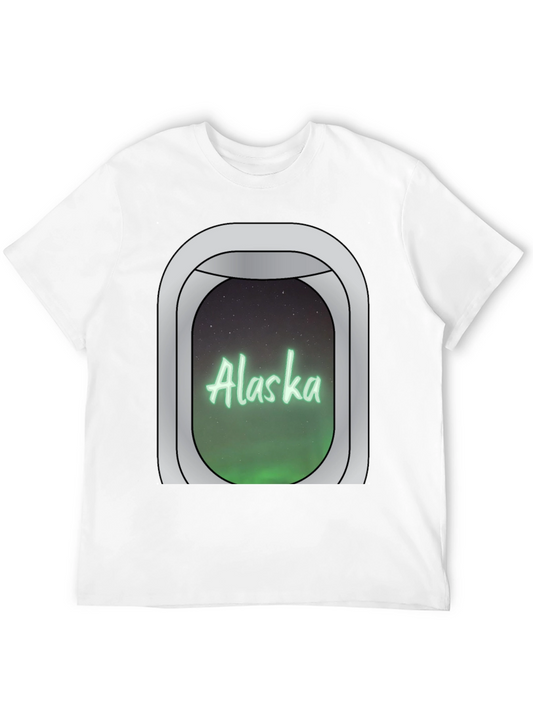 Alaska Airplane Window Graphic T-Shirt