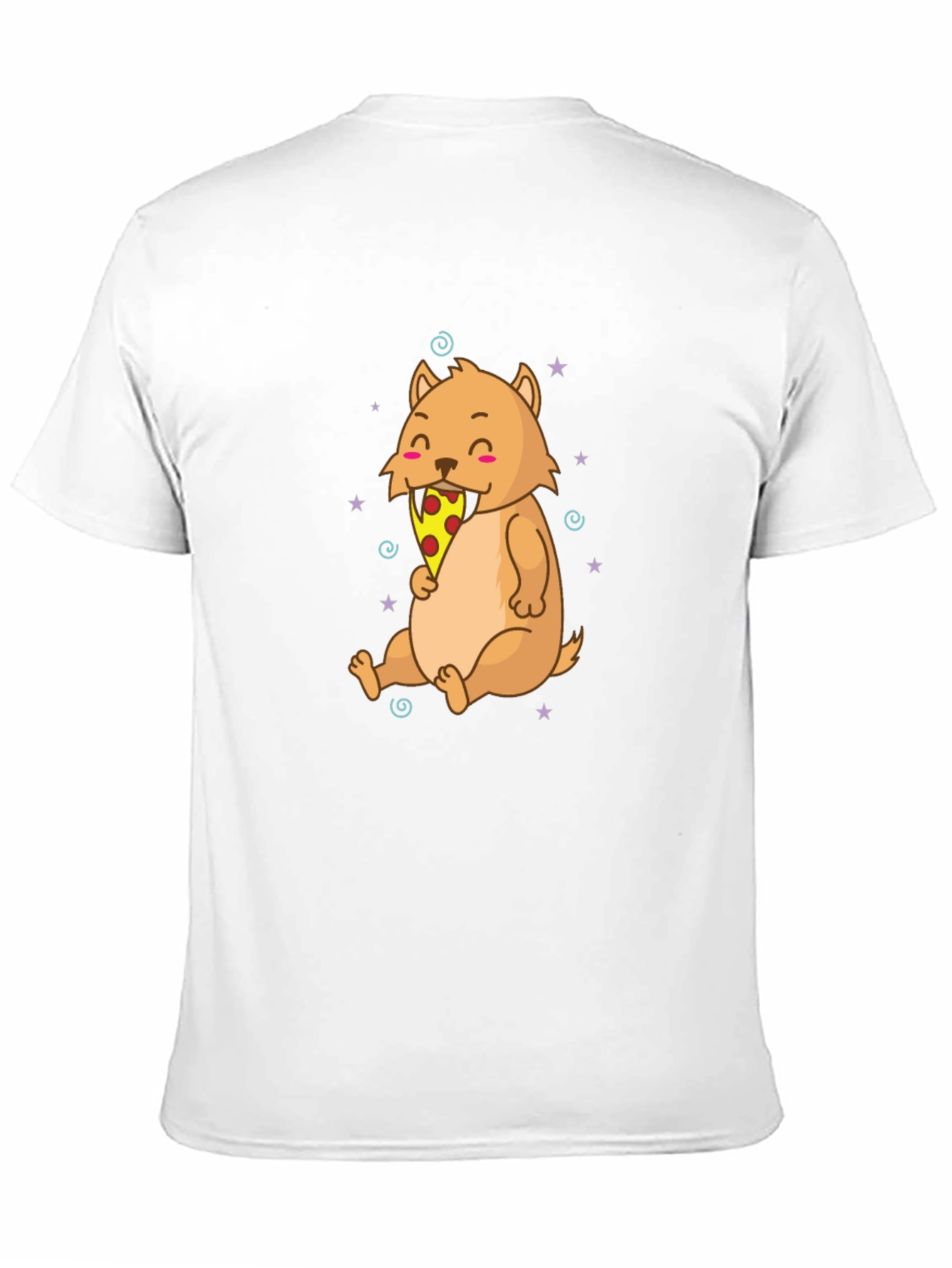 Pizza Eating Cartoon T-Shirt