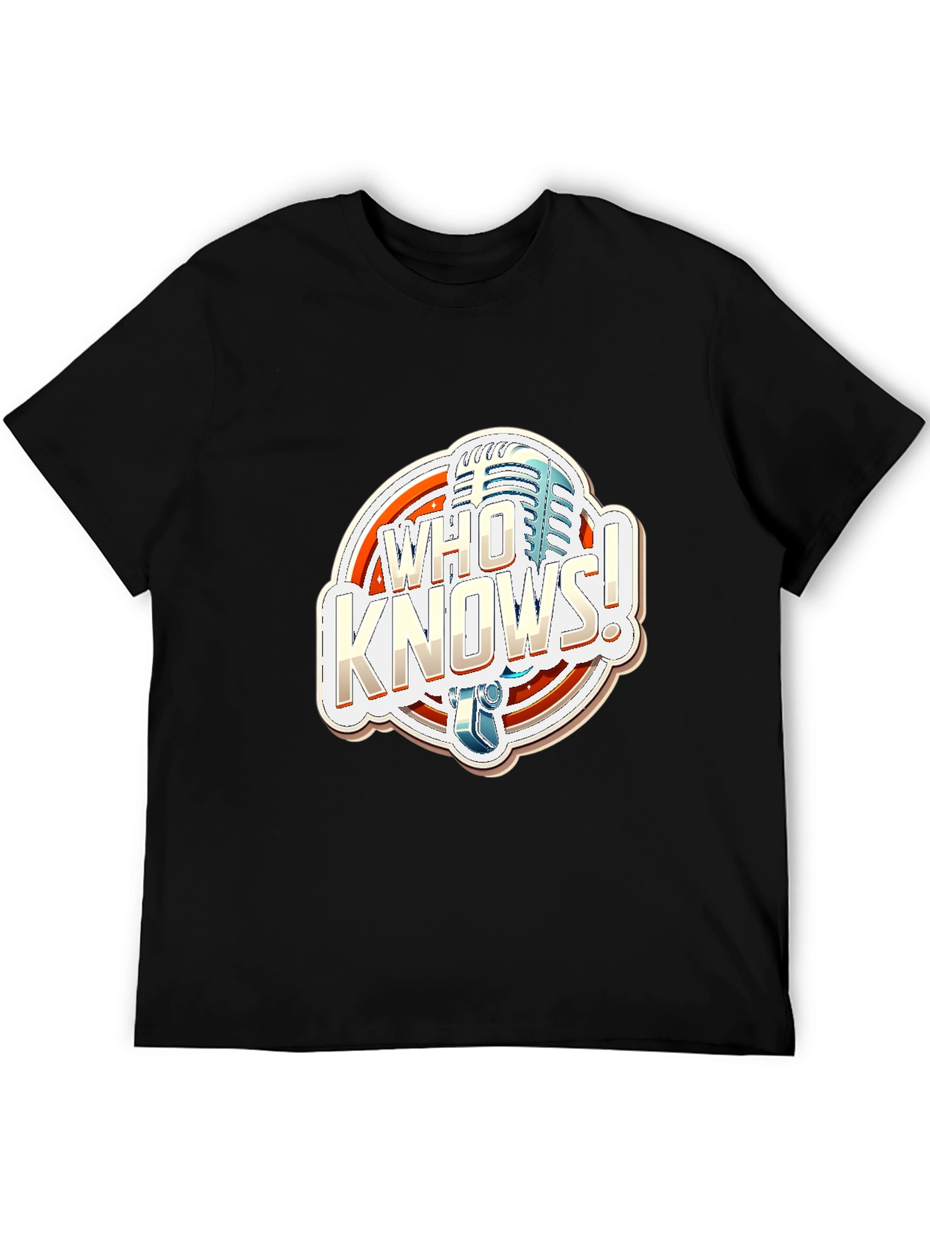 Who Knows Podcast T-Shirt Black