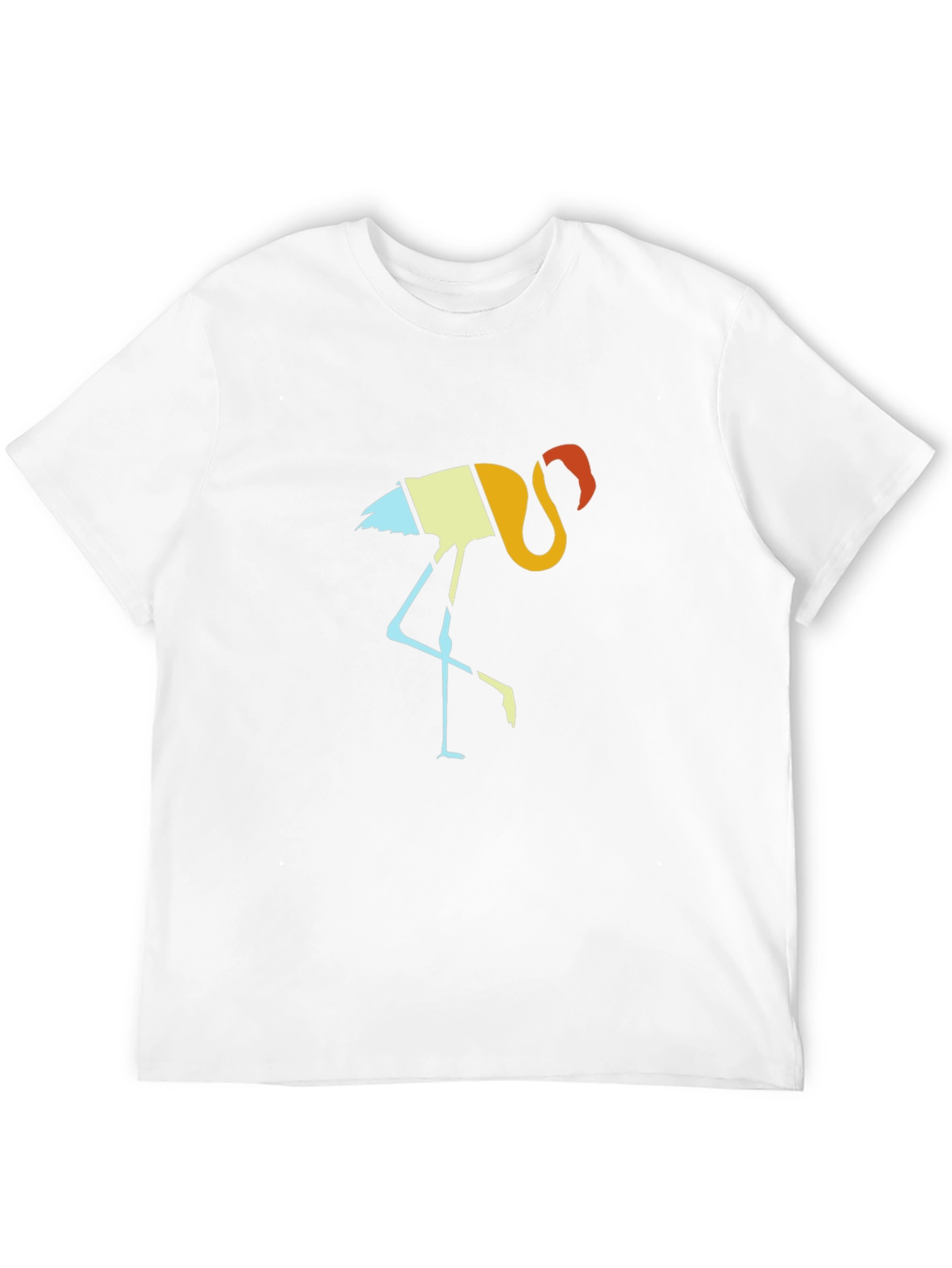 Retro Flamingo Graphic Tee - Black