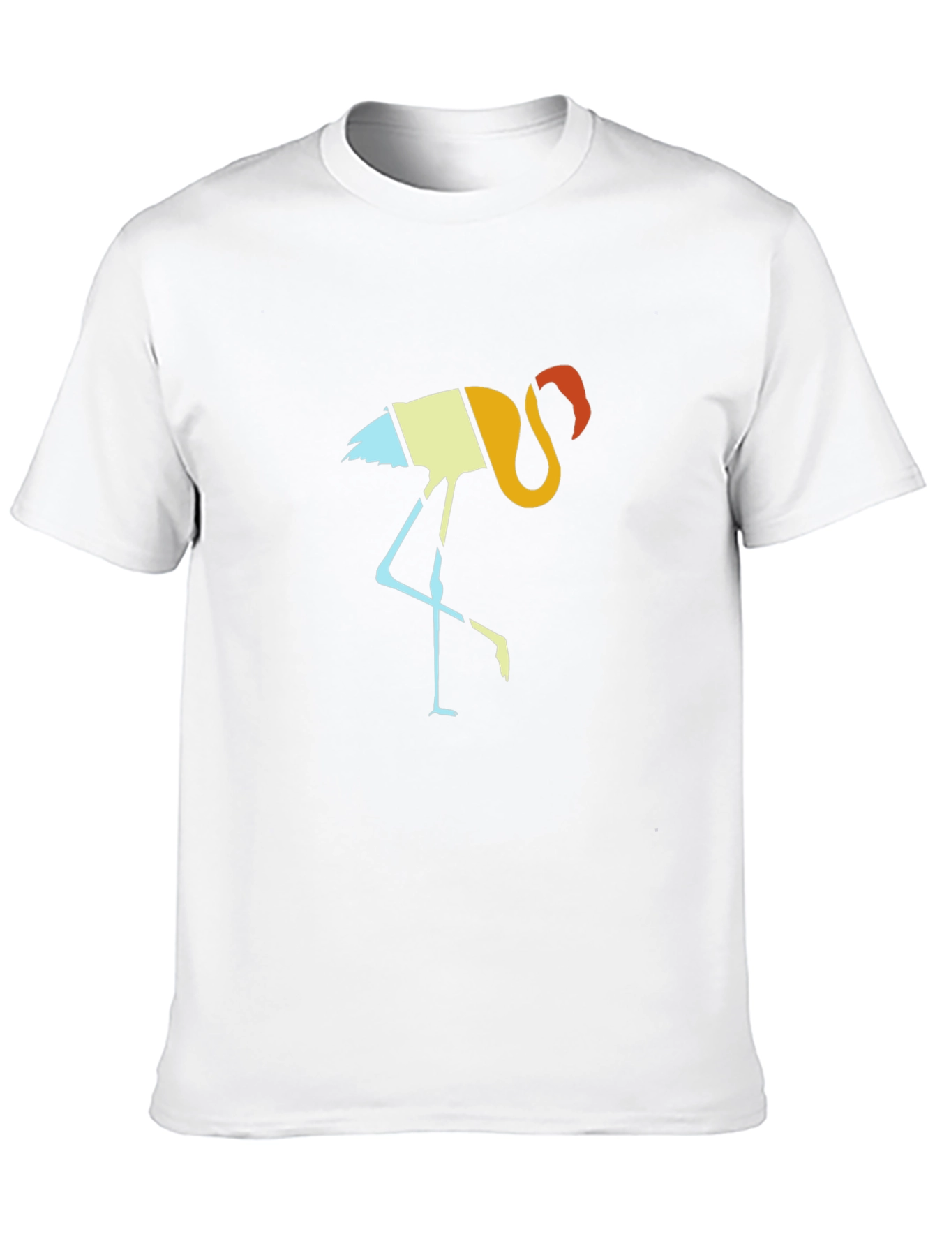 Retro Flamingo Graphic Tee - Black