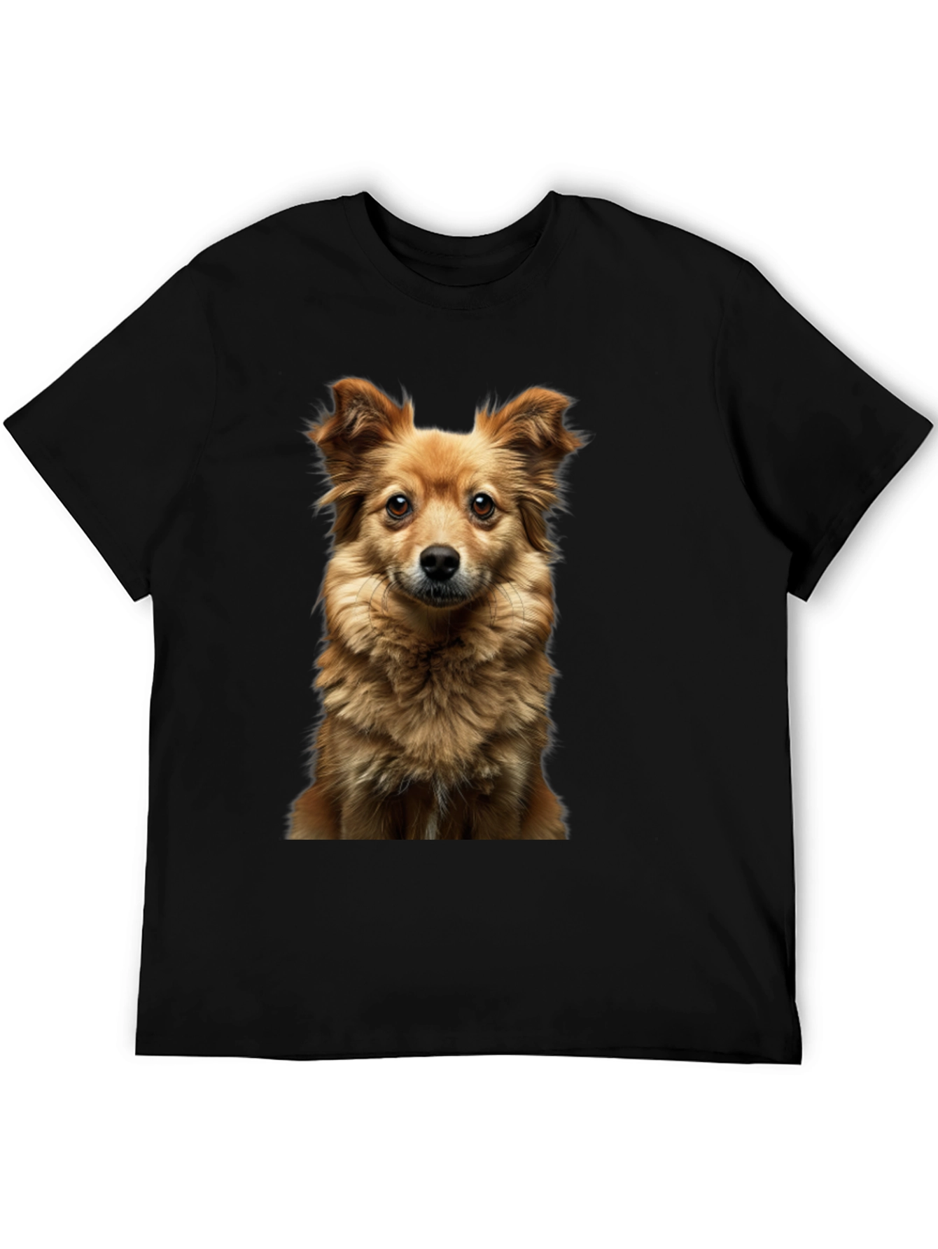 Dog Breed Graphic Print Black T-Shirt