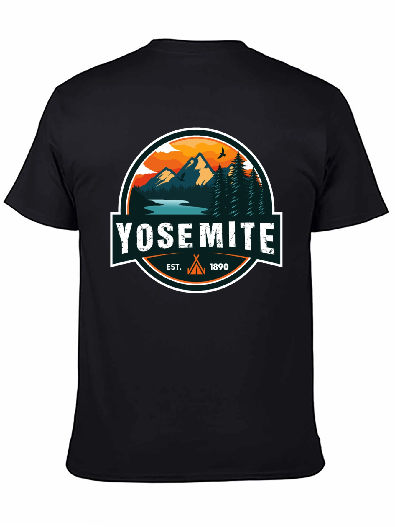 Yosemite Est. 1890 Black Graphic T-Shirt