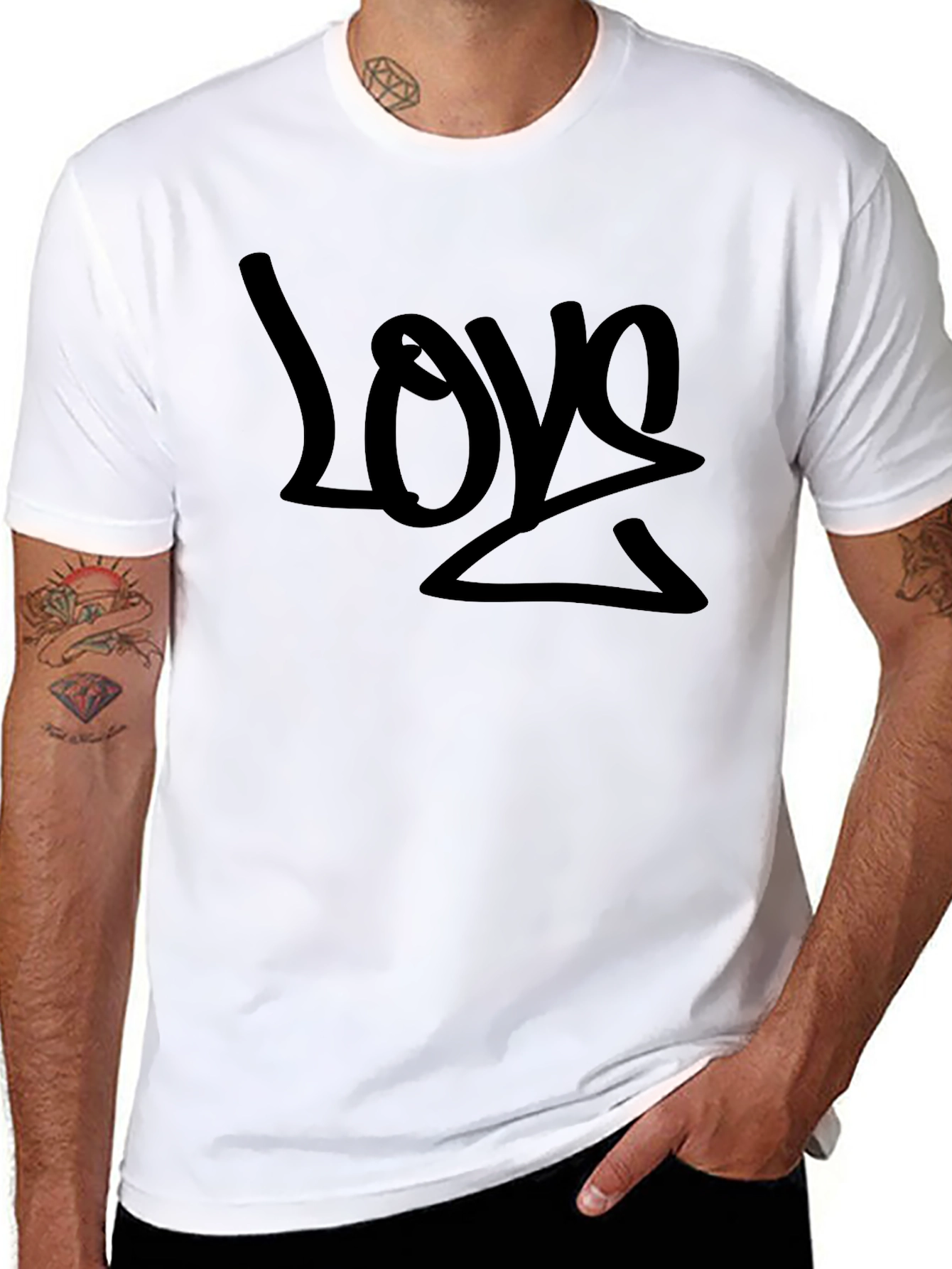 Love Graphic Black T-Shirt