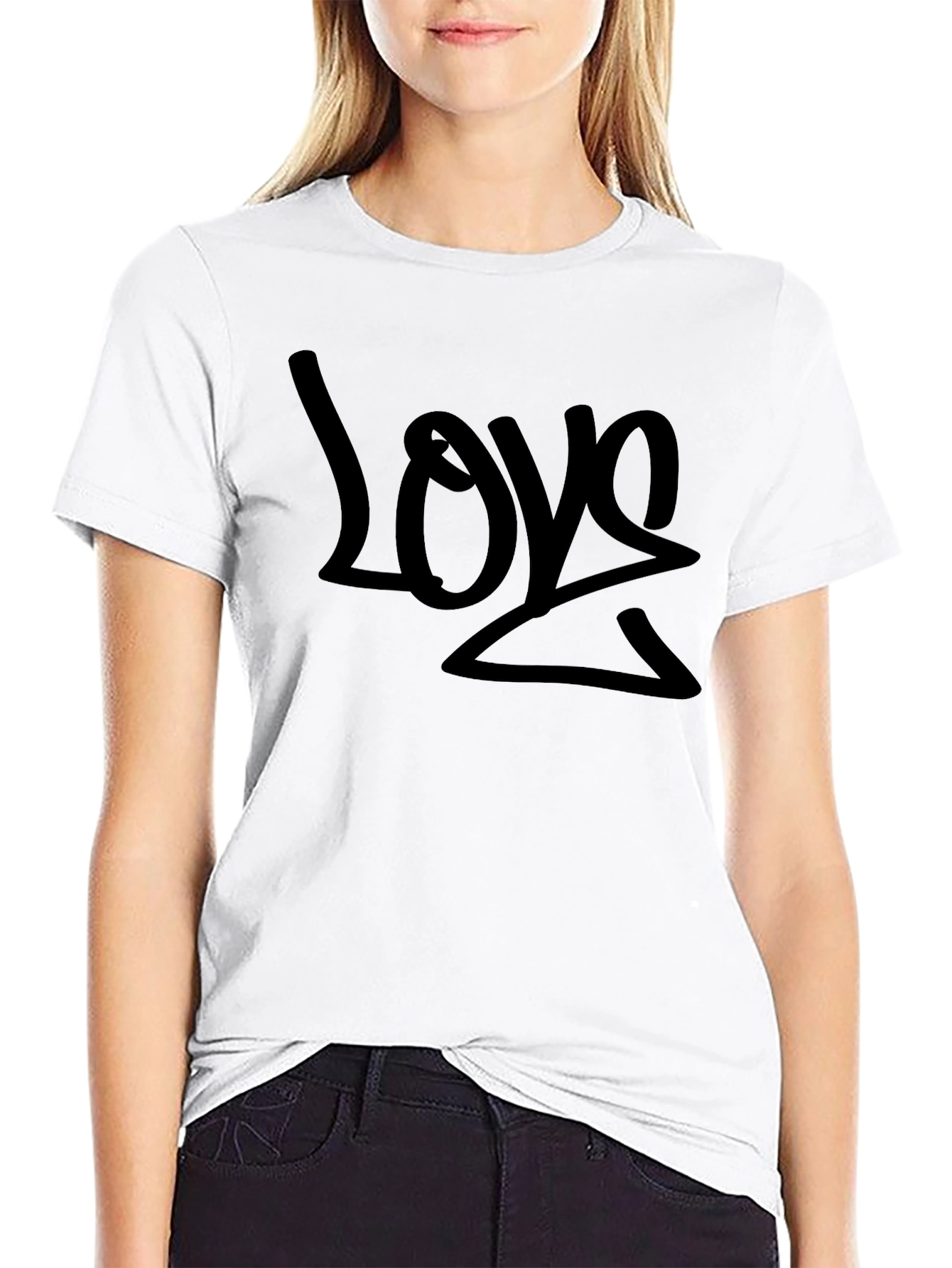 Love Graphic Black T-Shirt