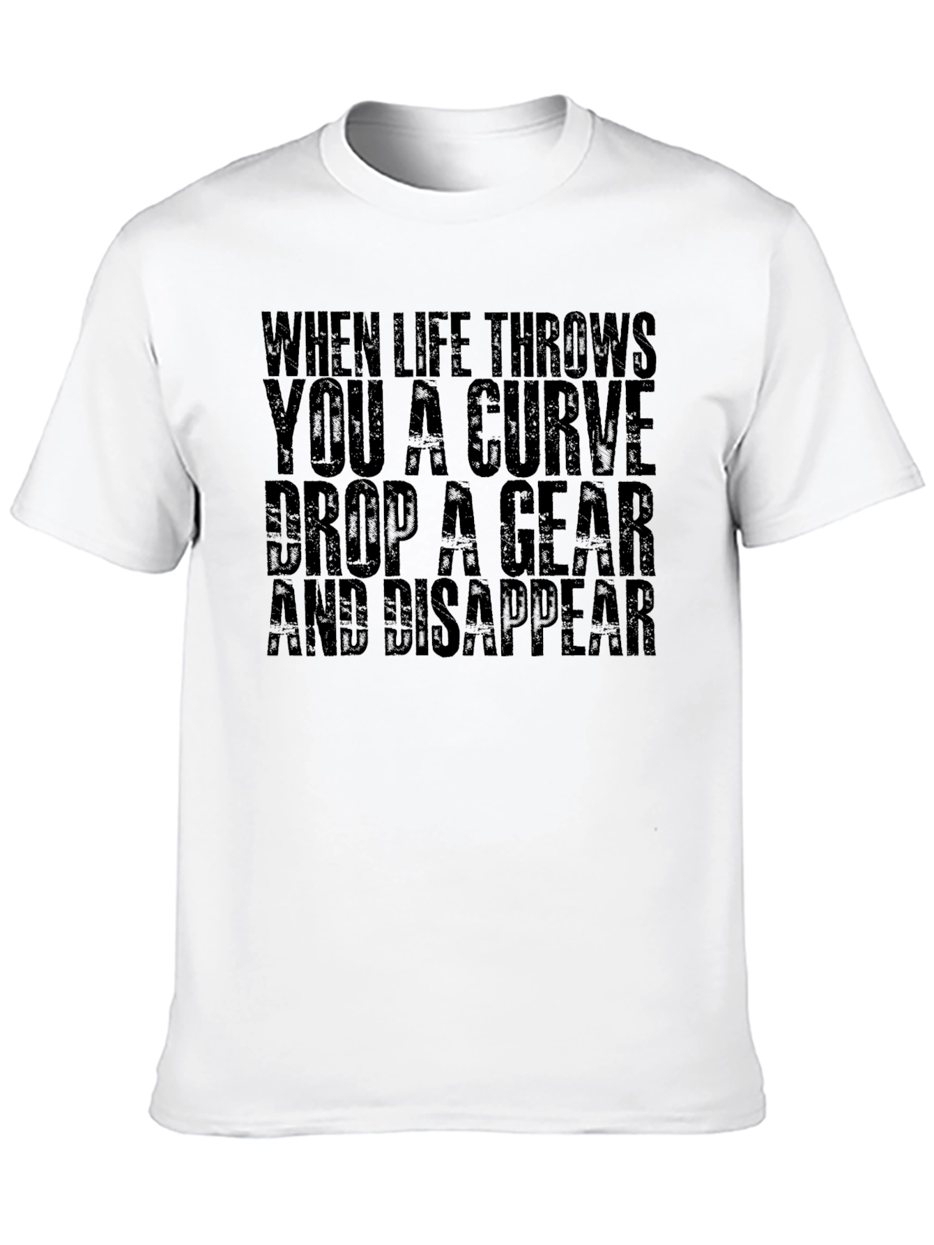 Curve Gear Disappear Mens Black T-Shirt