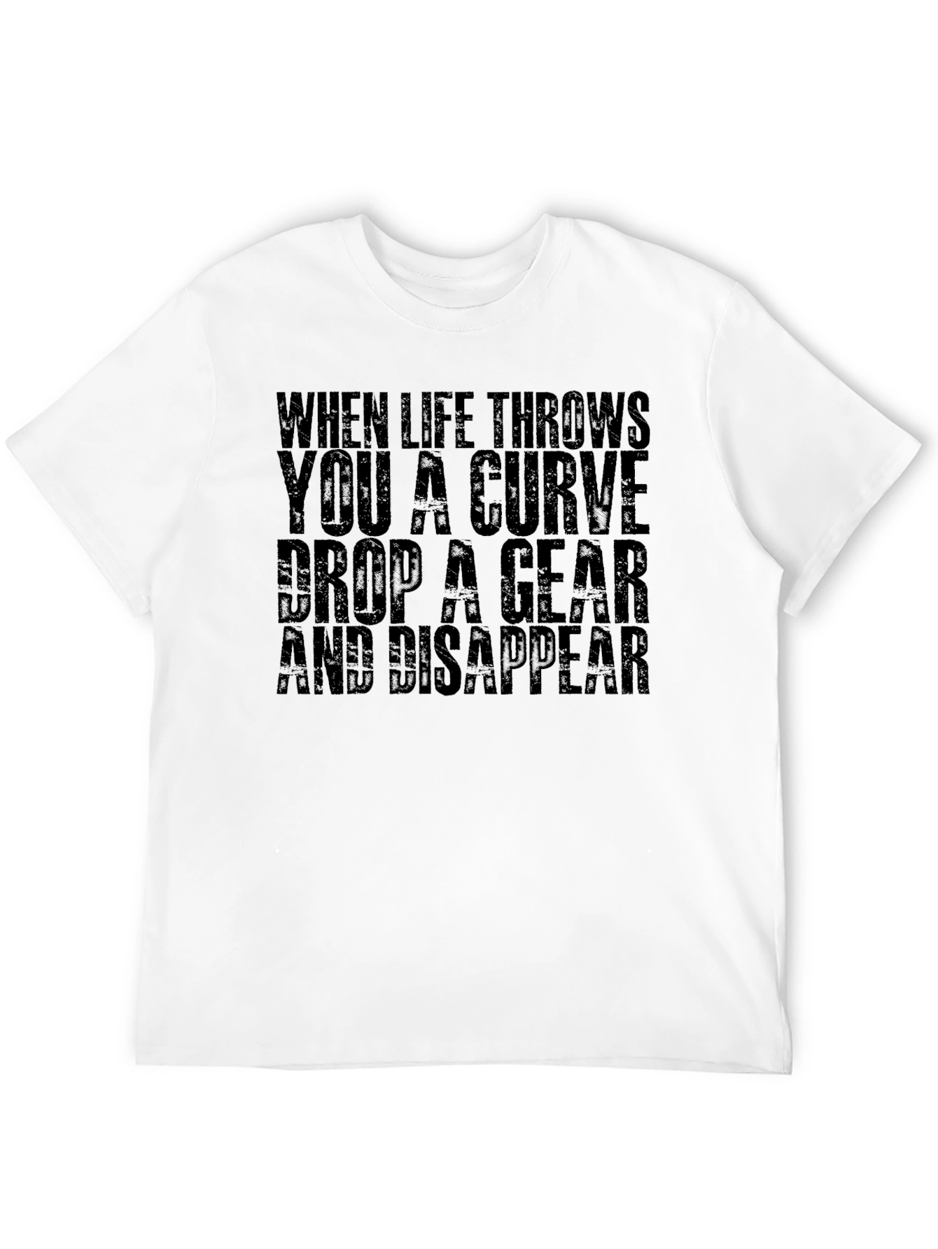 Curve Gear Disappear Mens Black T-Shirt