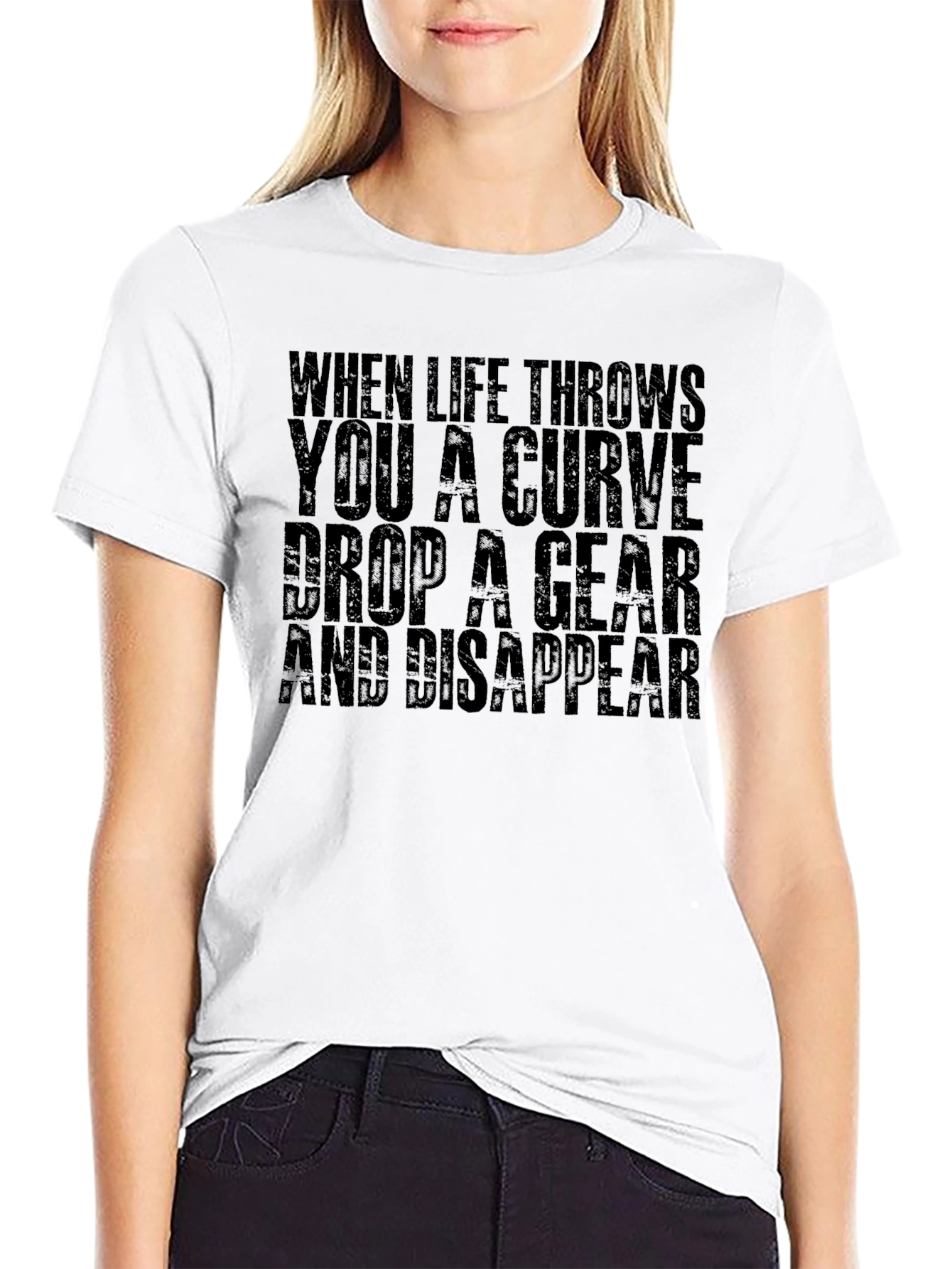 Curve Gear Disappear Mens Black T-Shirt