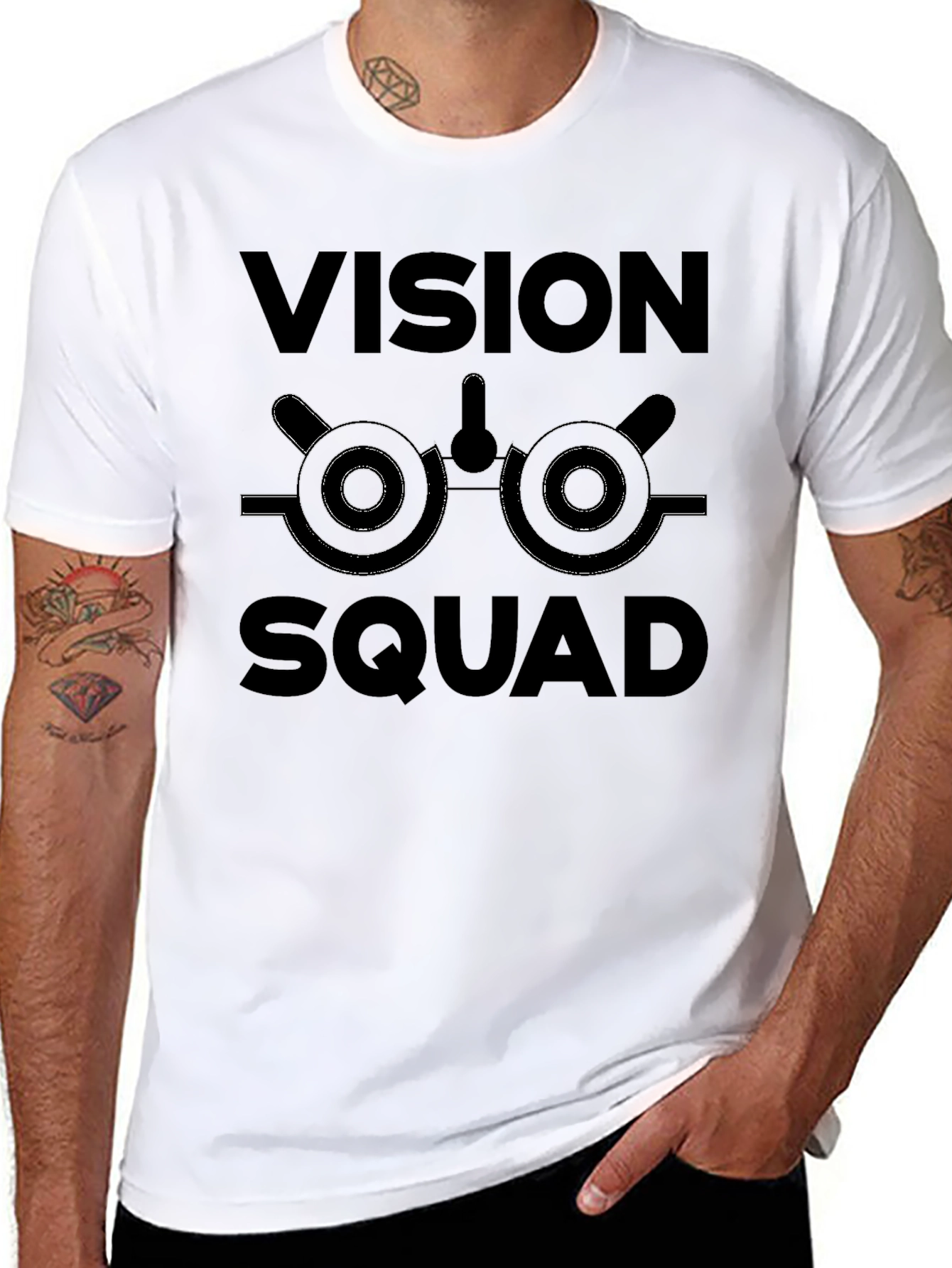 Vision Squad Black Graphic T-Shirt
