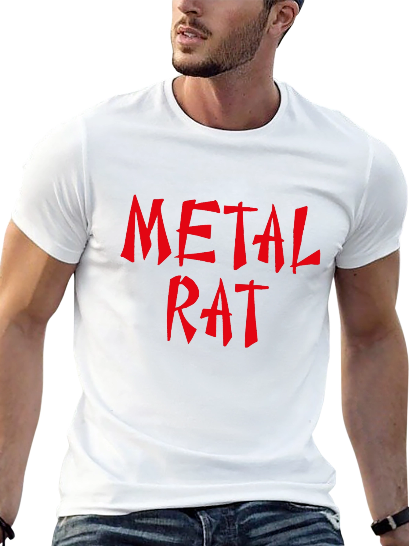 Metal Rat Graphic Black T-Shirt