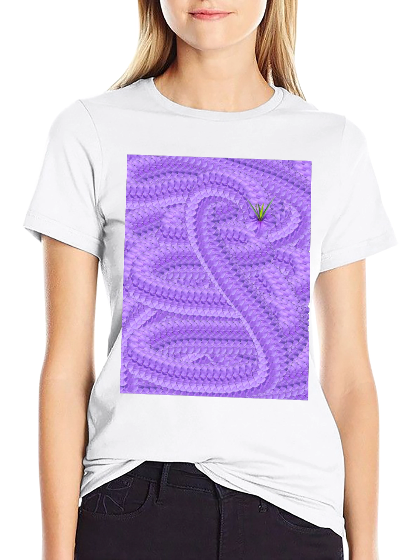 Lilac Snake Skin T-Shirt