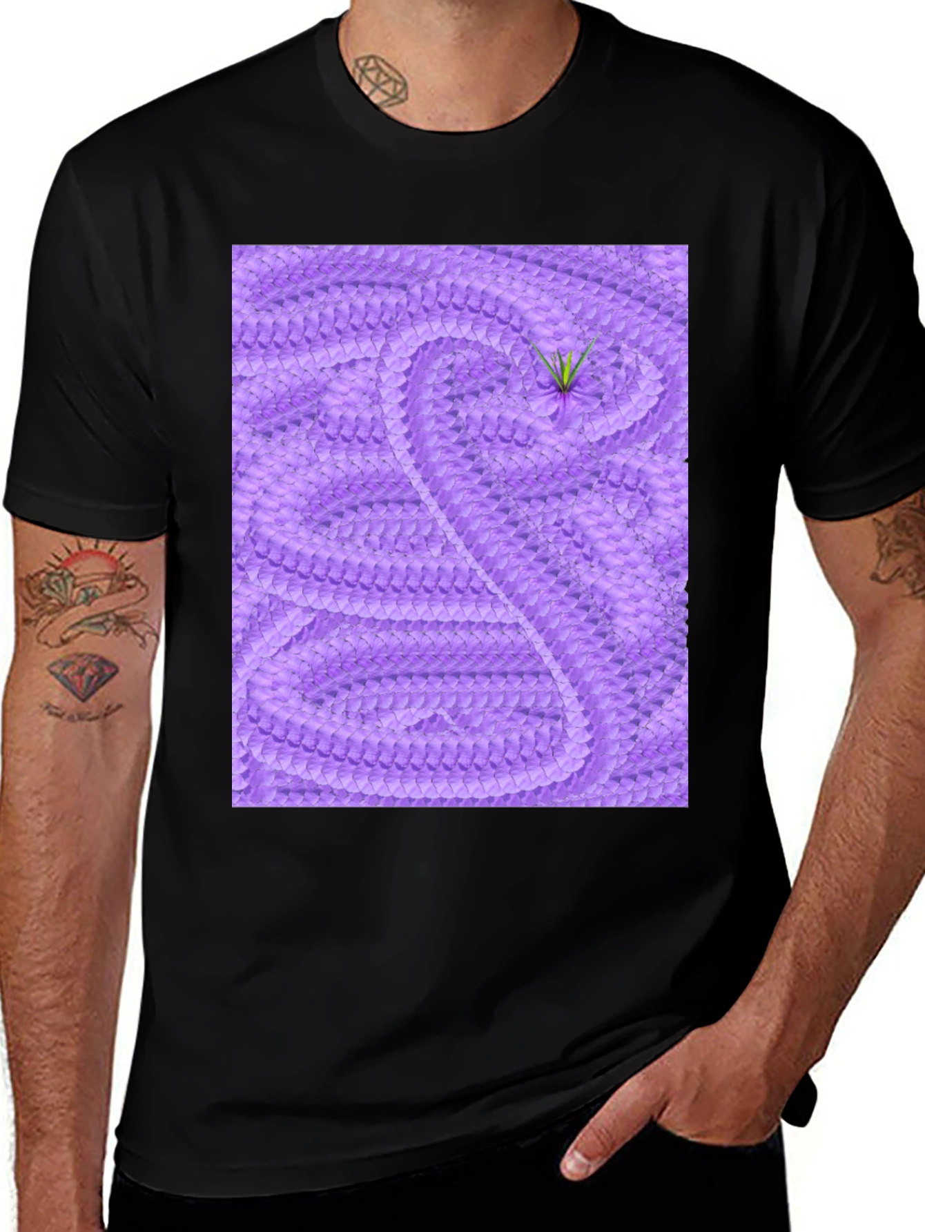 Lilac Snake Skin T-Shirt