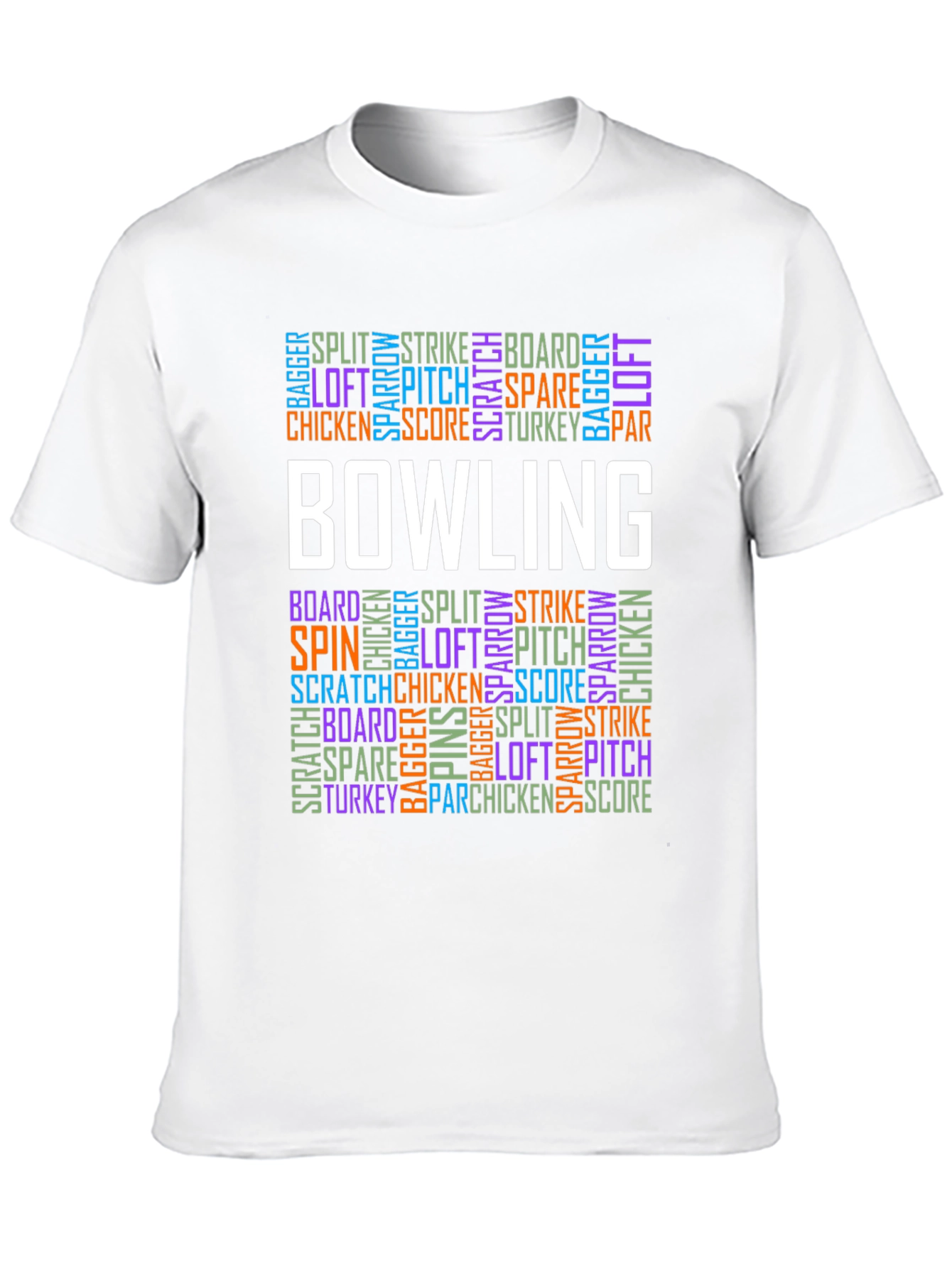 Bowling Word Art T-Shirt