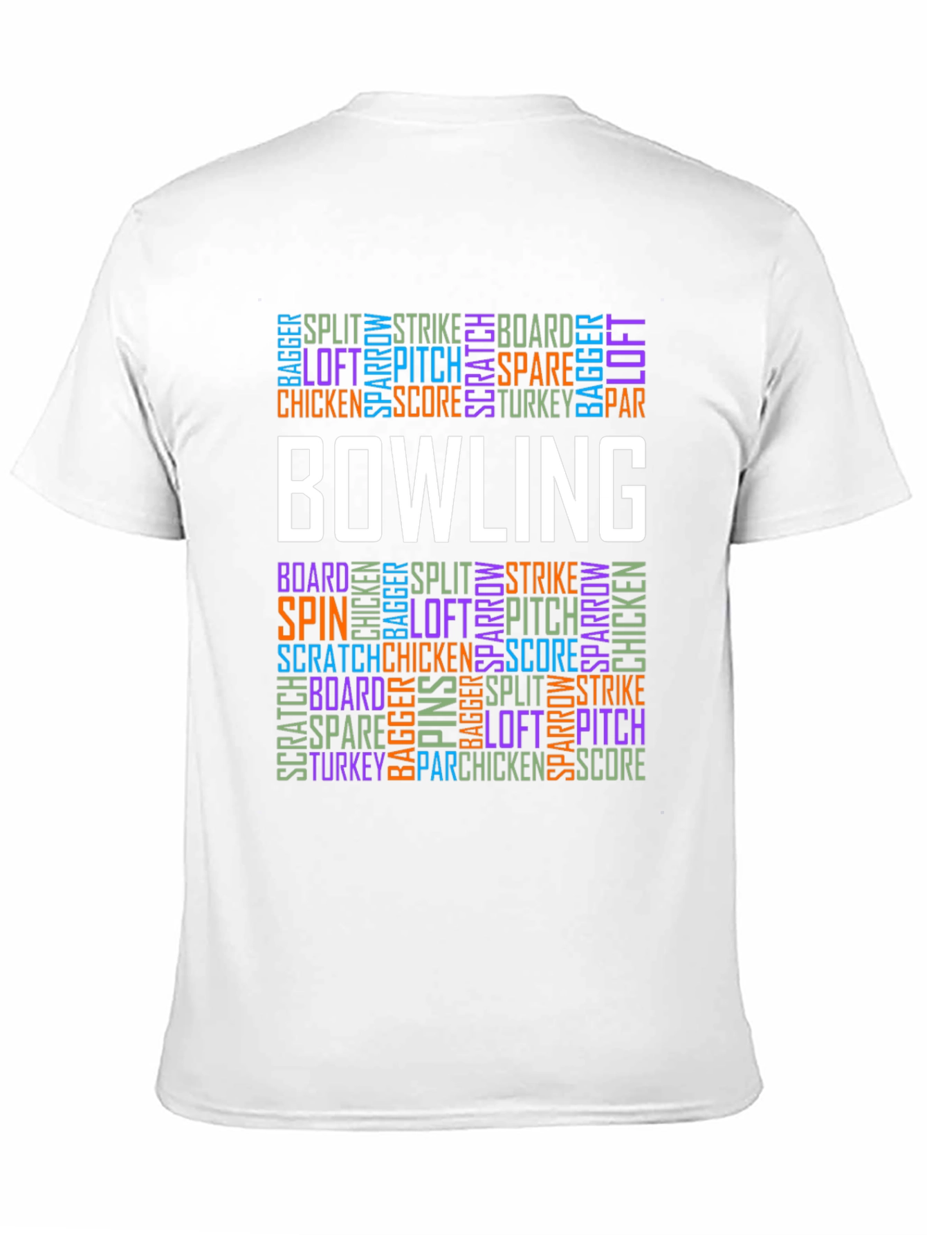 Bowling Word Art T-Shirt