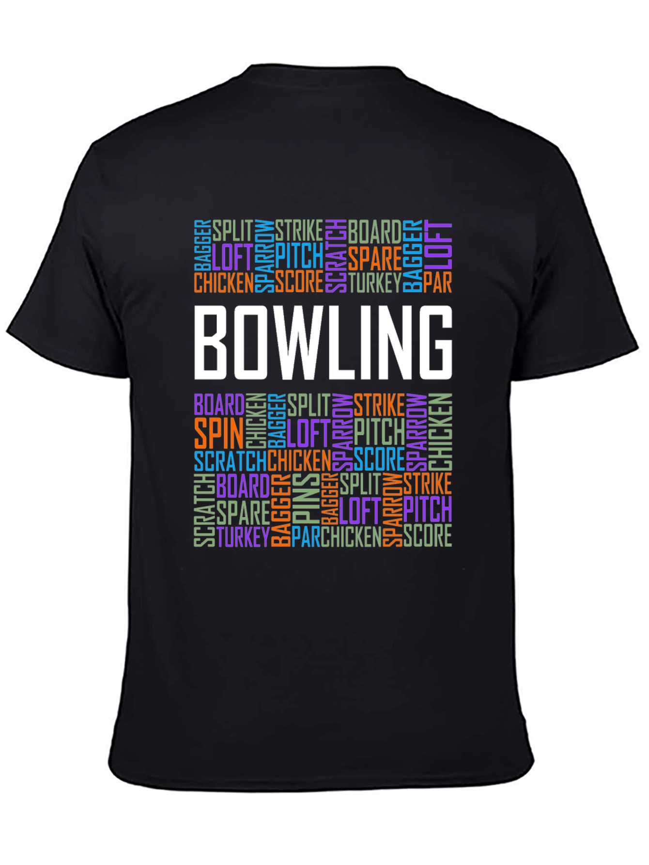 Bowling Word Art T-Shirt