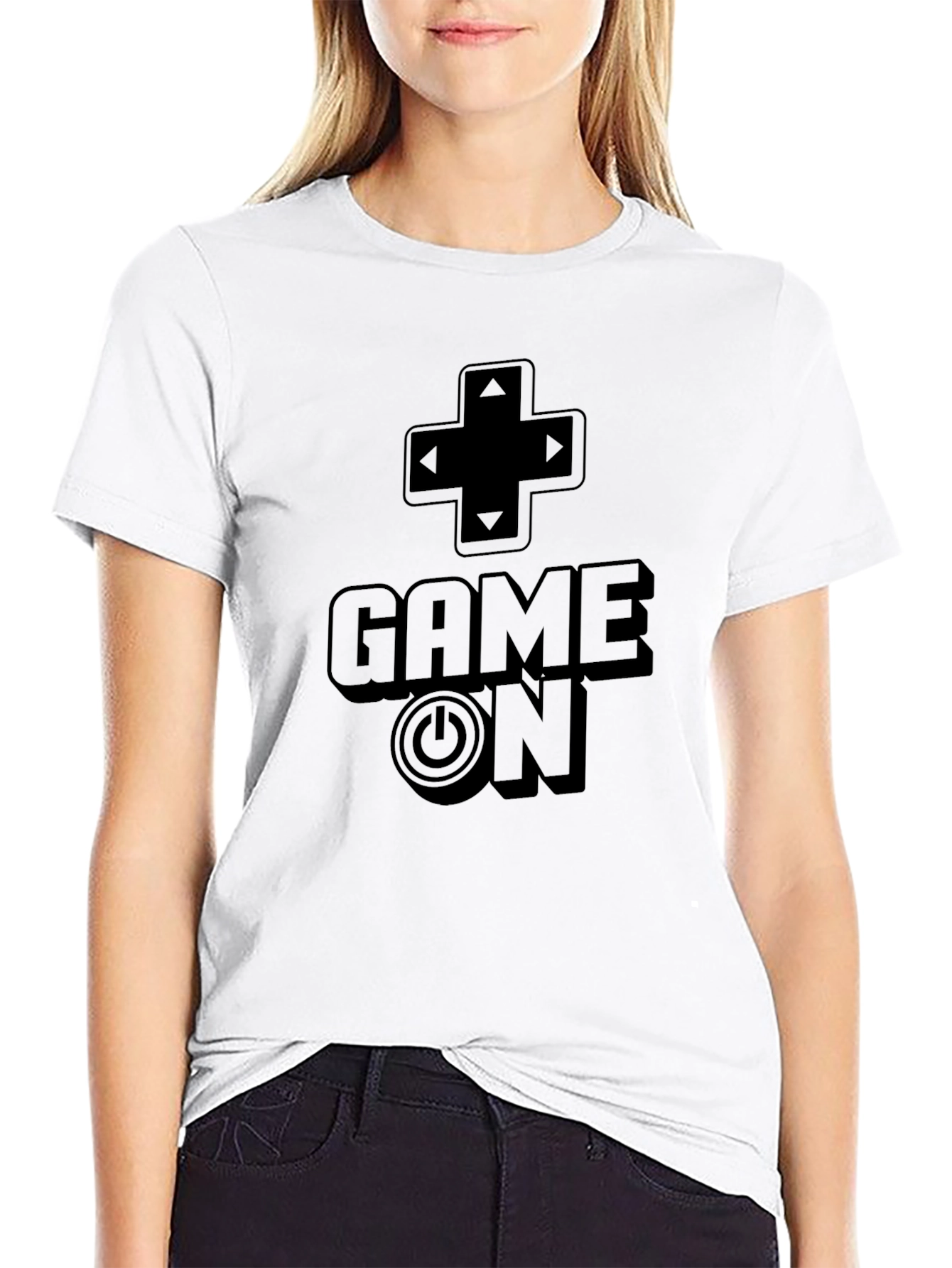 Game On Black Graphic Tee