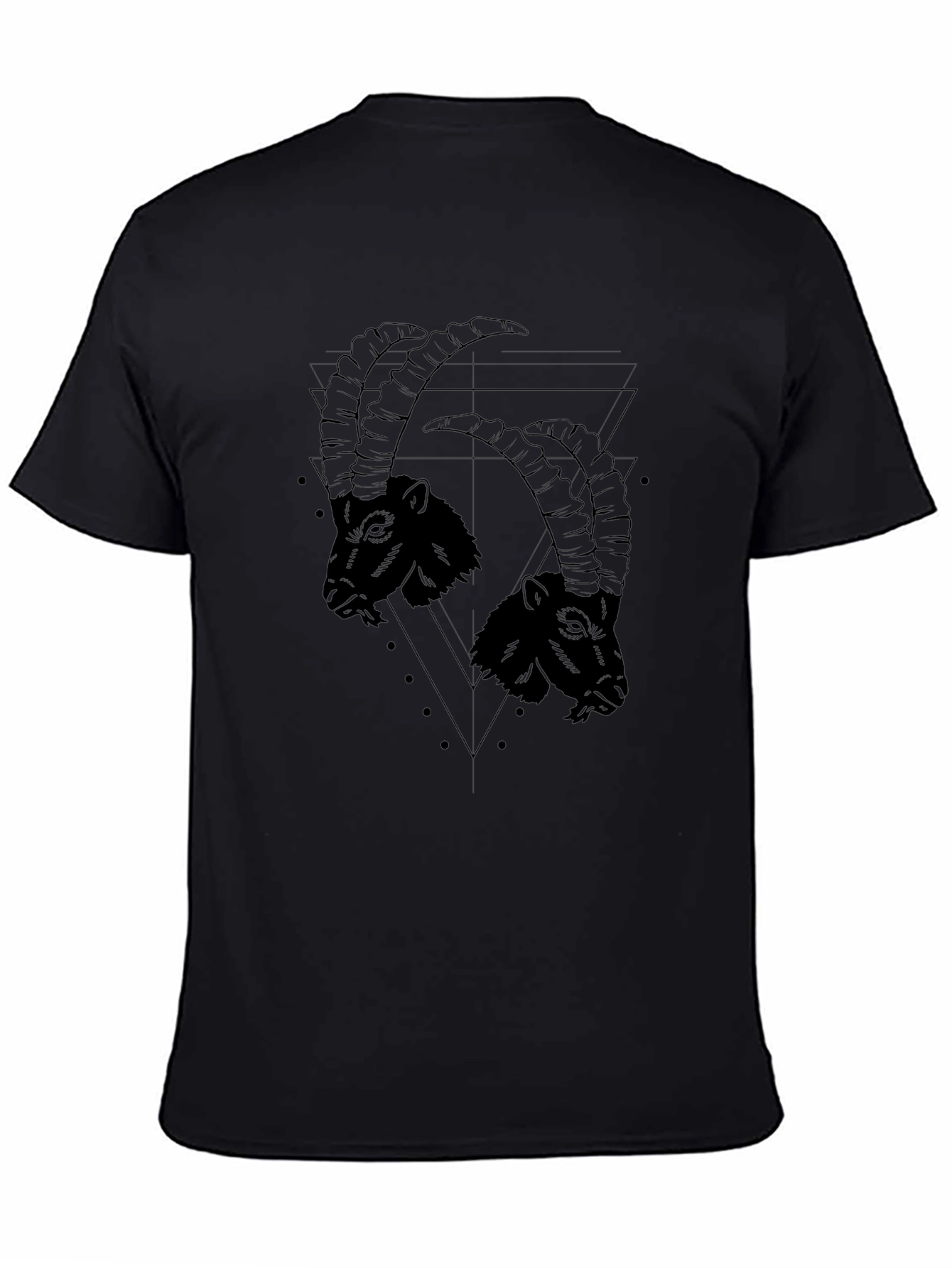 Black Goat Graphic Tee - Mens Fashion