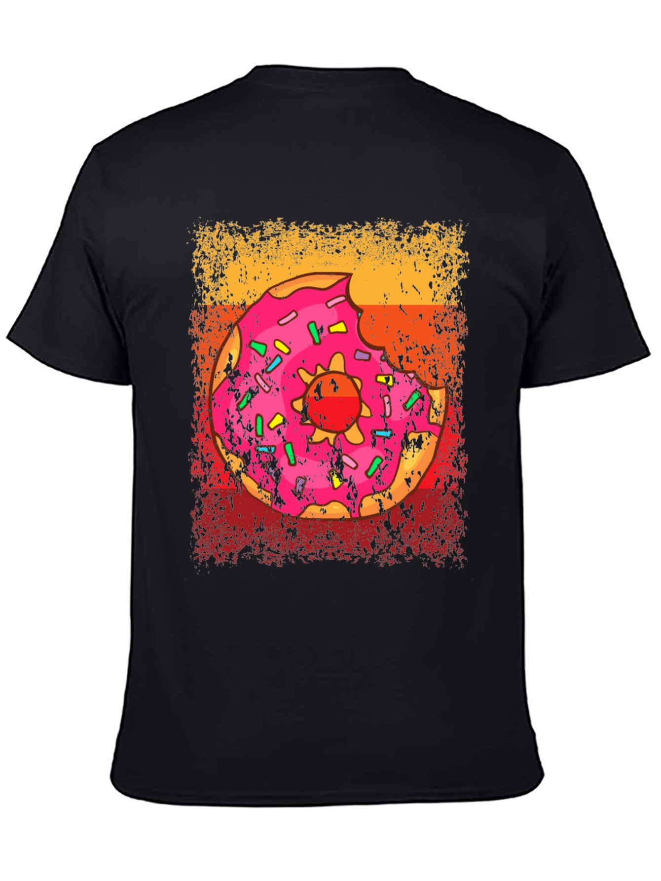 Donut Glazed Sprinkled Graphic T-Shirt