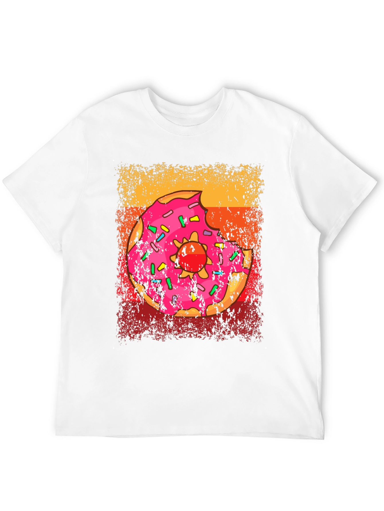 Donut Glazed Sprinkled Graphic T-Shirt