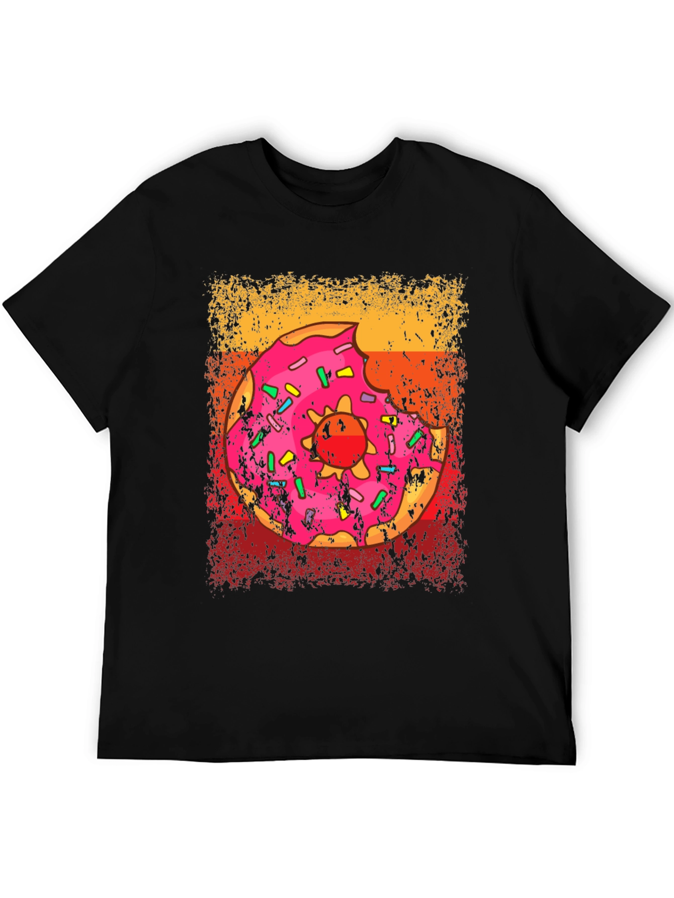 Donut Glazed Sprinkled Graphic T-Shirt