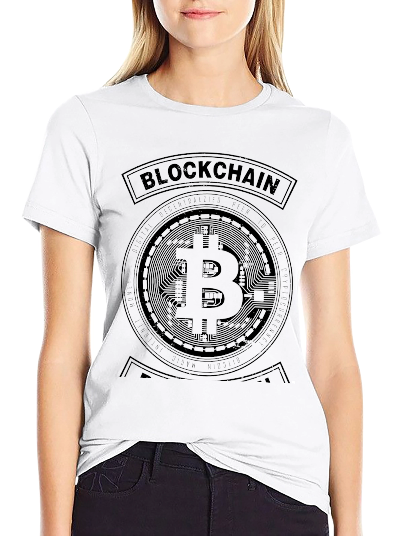 Blockchain Bitcoin T-Shirt Crypto Cryptocurrency